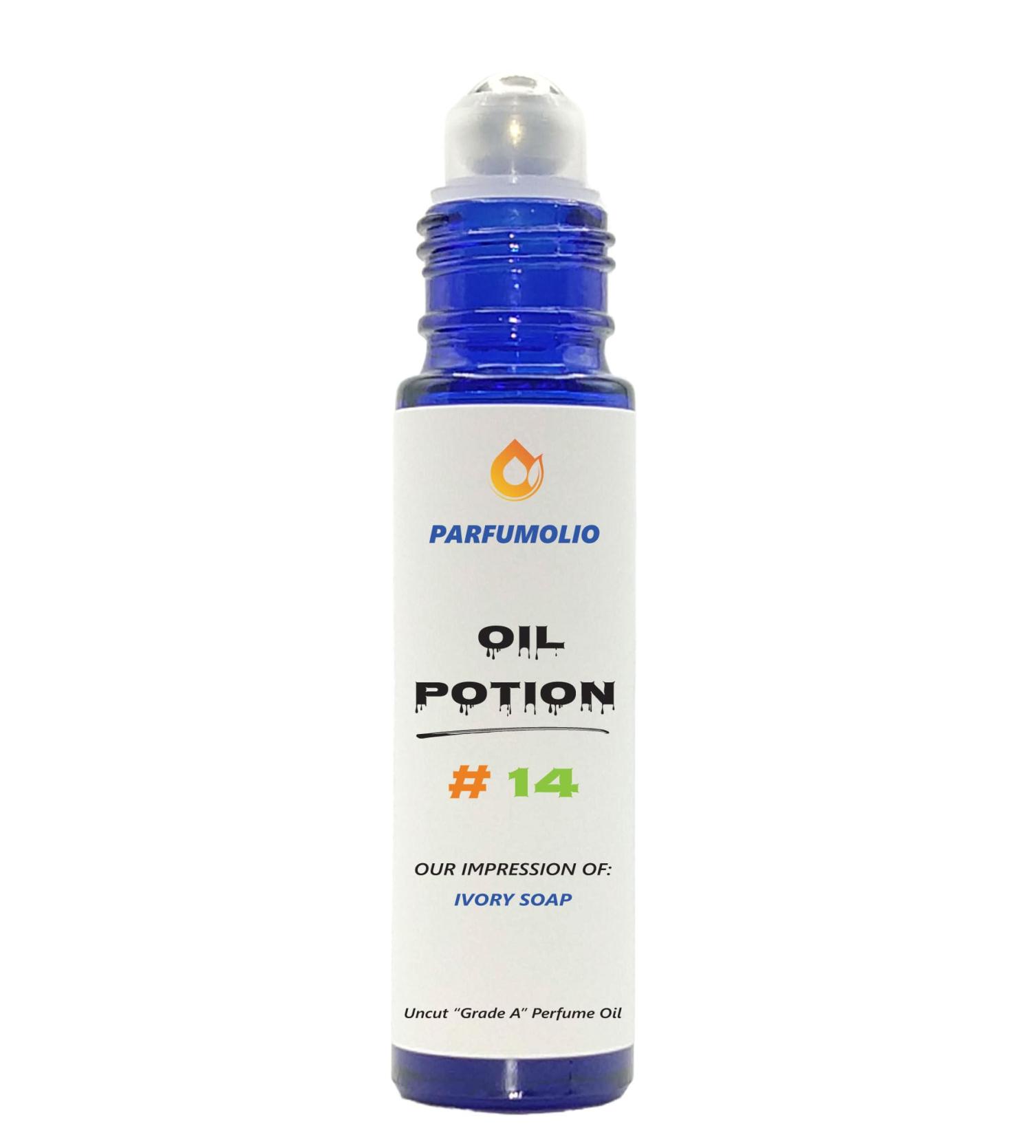 Oil Potion # 14 Inspired by Ivory Soap Unisex Uncut Grade A Fragrance Body Oil Dupe Concentrated Long Lasting Roll-On 10ml / 0.33 oz - Buy Online on GoSupps.com