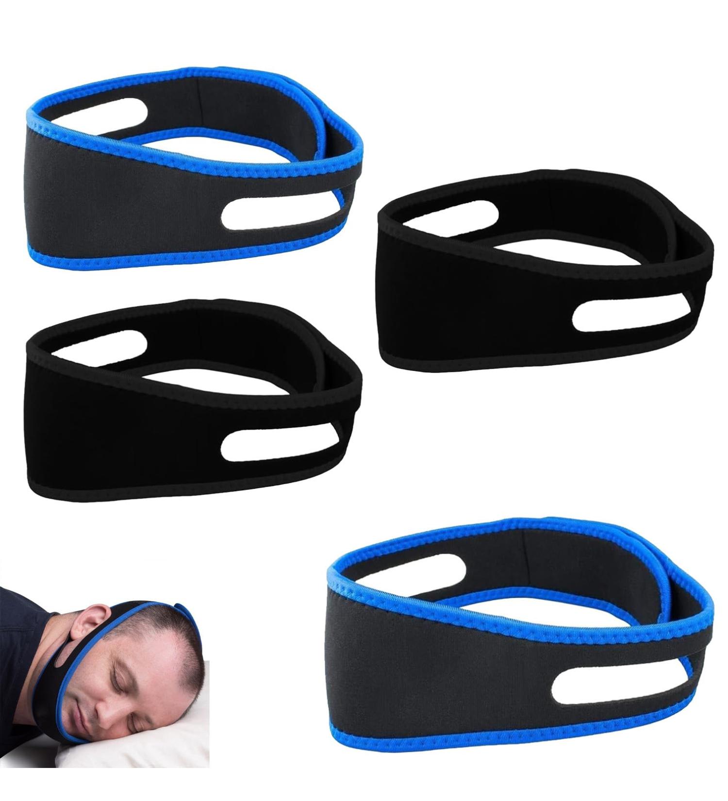 4 Pcs Anti Snoring Devices Snoring Aids for Men Chin Strap Mouth Breathing Snoring Chin Strap Anti Snoring Anti Snore Devices Anti Snoring Chin Strap Sleep Apnea Devices for Men Women(Black Blue) - Buy Online on GoSupps.com
