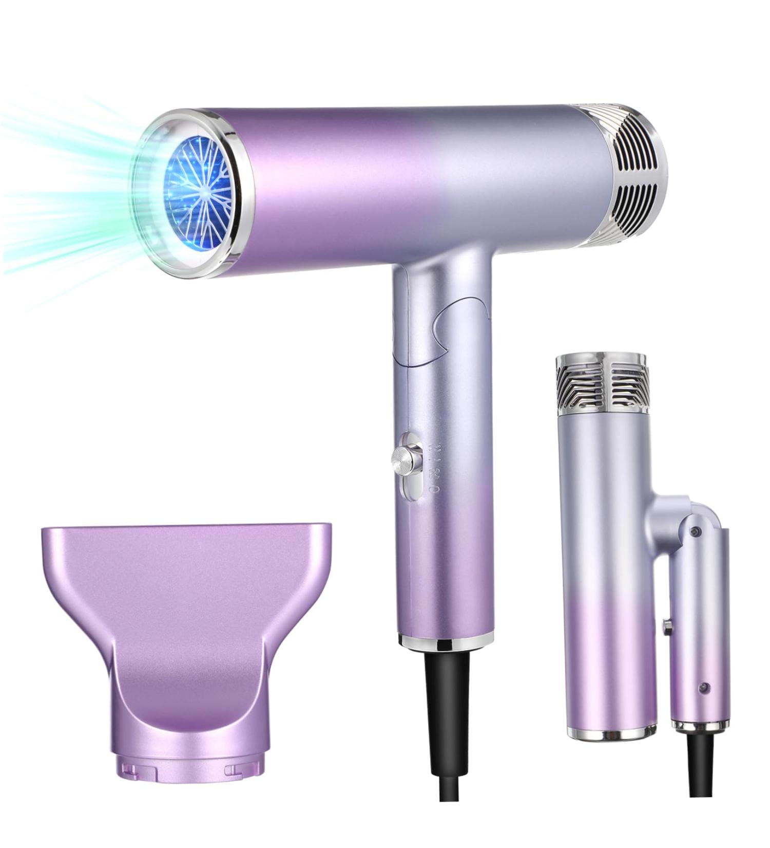 WOFASHPURET Foldable Hair Dryer Hair Dryer Foldable Small Hairdryer Small Hair Dryer Diffuser Household Travel - Buy Online on GoSupps.com