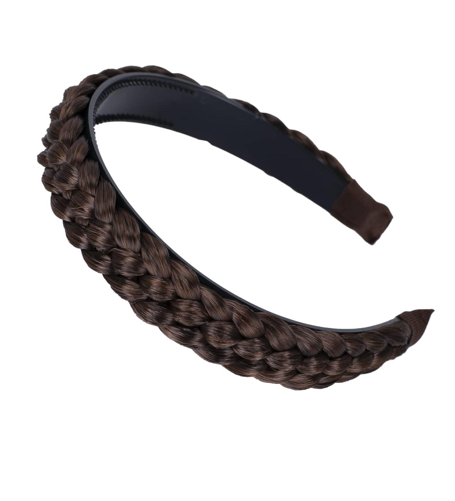 CAISHA Braided Hairband | Brown Mix Hairpiece Accessory | Stylish HR6 Headpiece for All Occasions - Buy Online on GoSupps.com