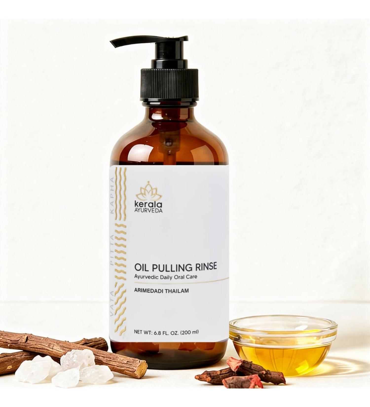 Kerala Ayurveda Arimedadi Thailam Pulling Oil for Teeth & Gums 200 ml | Ayurvedic Oil for Gum Health Bad Breath Mouth Sores & Cavity Support | Herbal Formula for Daily Oral Care - Buy Online on GoSupps.com