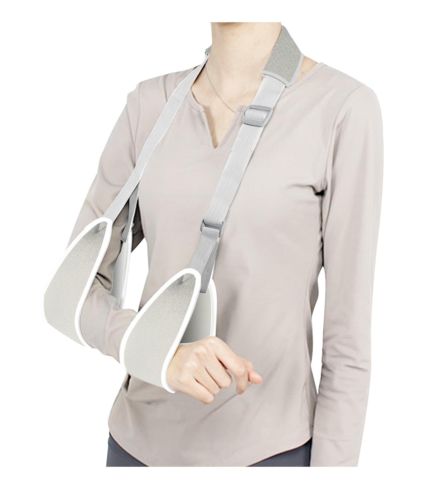 Farmigood Arm Sling - Adjustable Shoulder Support for Joint Dislocation & Fractures - Gray Green (M) - Buy Online on GoSupps.com