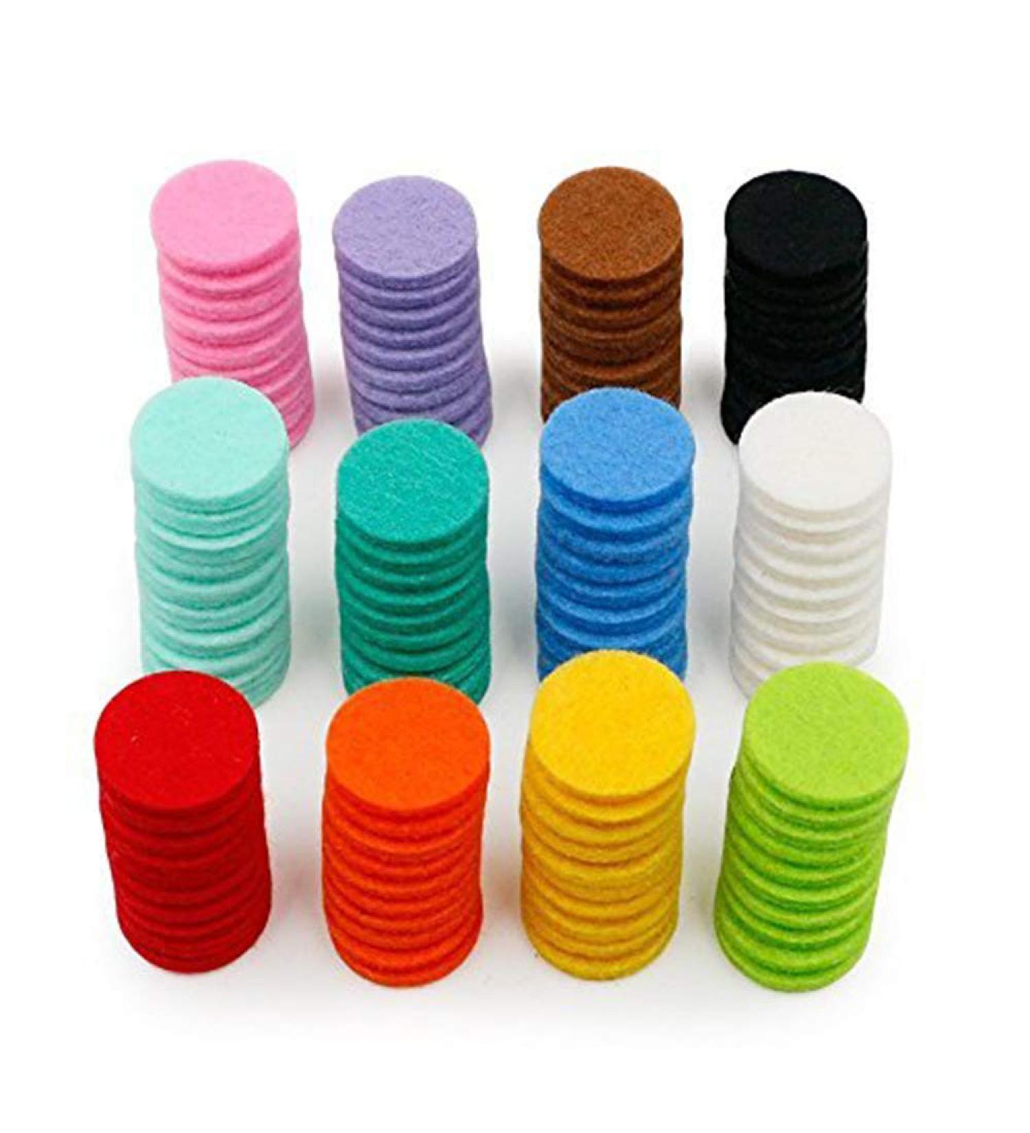 PULABO Useful and practicalPremium Quality 120 Pack Essential Oil Diffuser Locket Necklace Refill Pads / Aromatherapy Diffuser Necklace Replacement Pads / Thickened / Washable / Highly Absorbent for Aroma Diffuser Pendant Necklace(Random colors 6 colors) - Buy Online on GoSupps.com
