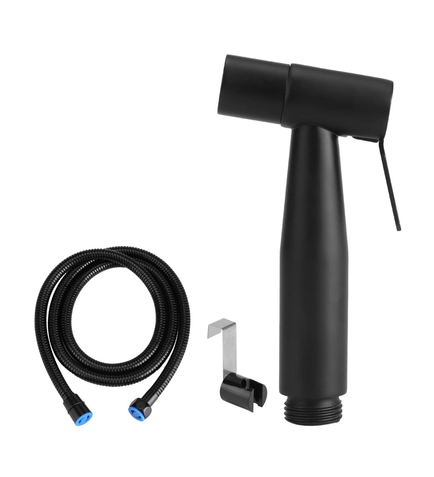 Stainless Steel Black Handheld Bidet Sprayer Kit for Cloth Diapers - International Shipping - Buy Online on GoSupps.com