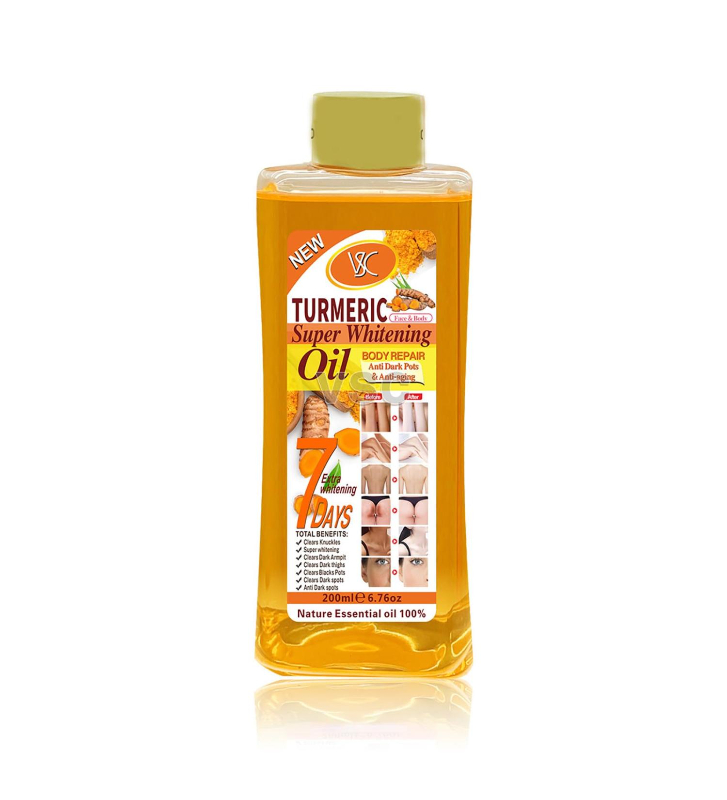 Soft 7 Oil Organic Soft 7 Turmeric Oil for Skin Lightening Turmericoil for Face and Body Natural Moisturizing Nourishing 200ML - Buy Online on GoSupps.com