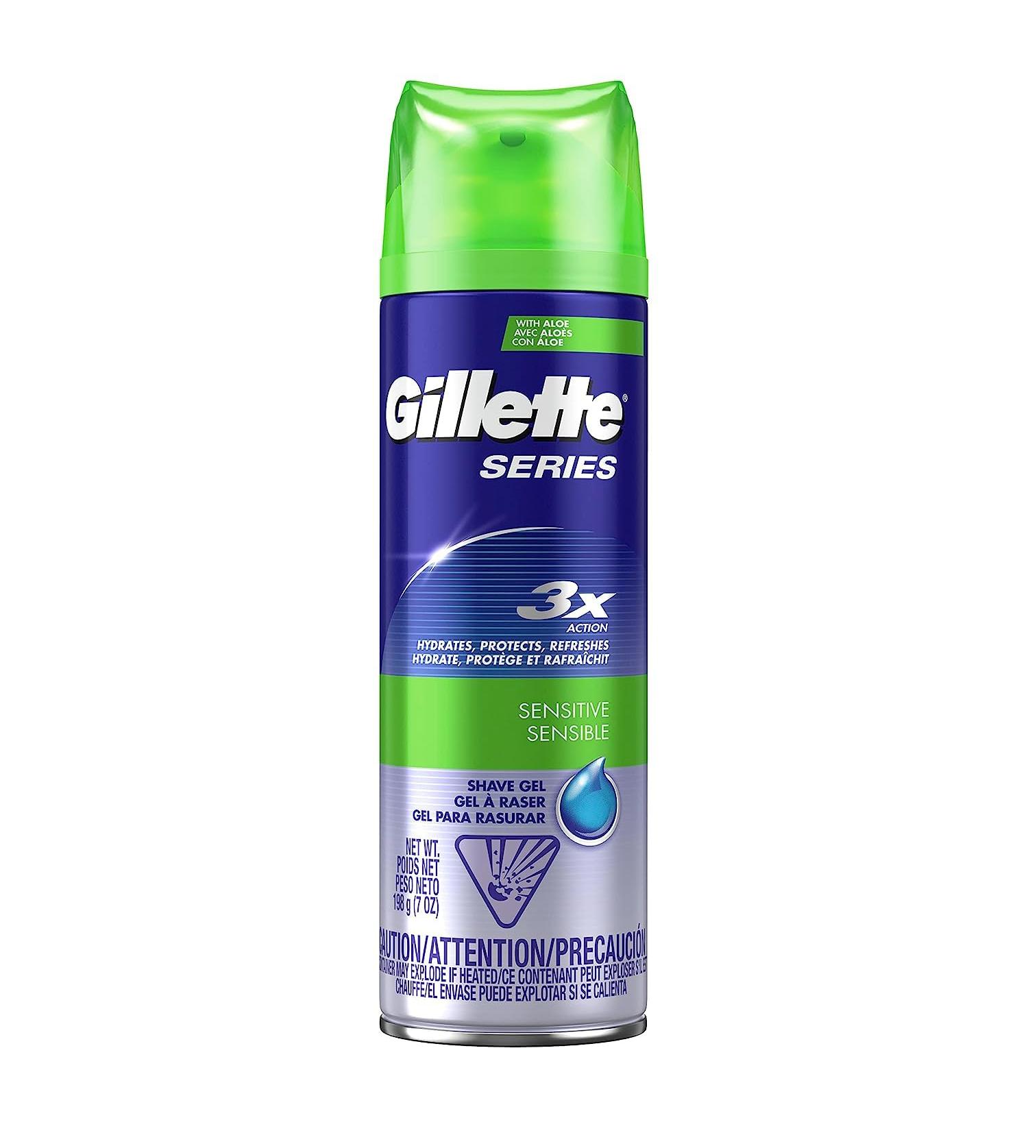 Gillette Series Shaving Gel Sensitive Skin 7 oz - Soothing Shave for Sensitive Skin | International Shipping Available - Buy Online on GoSupps.com