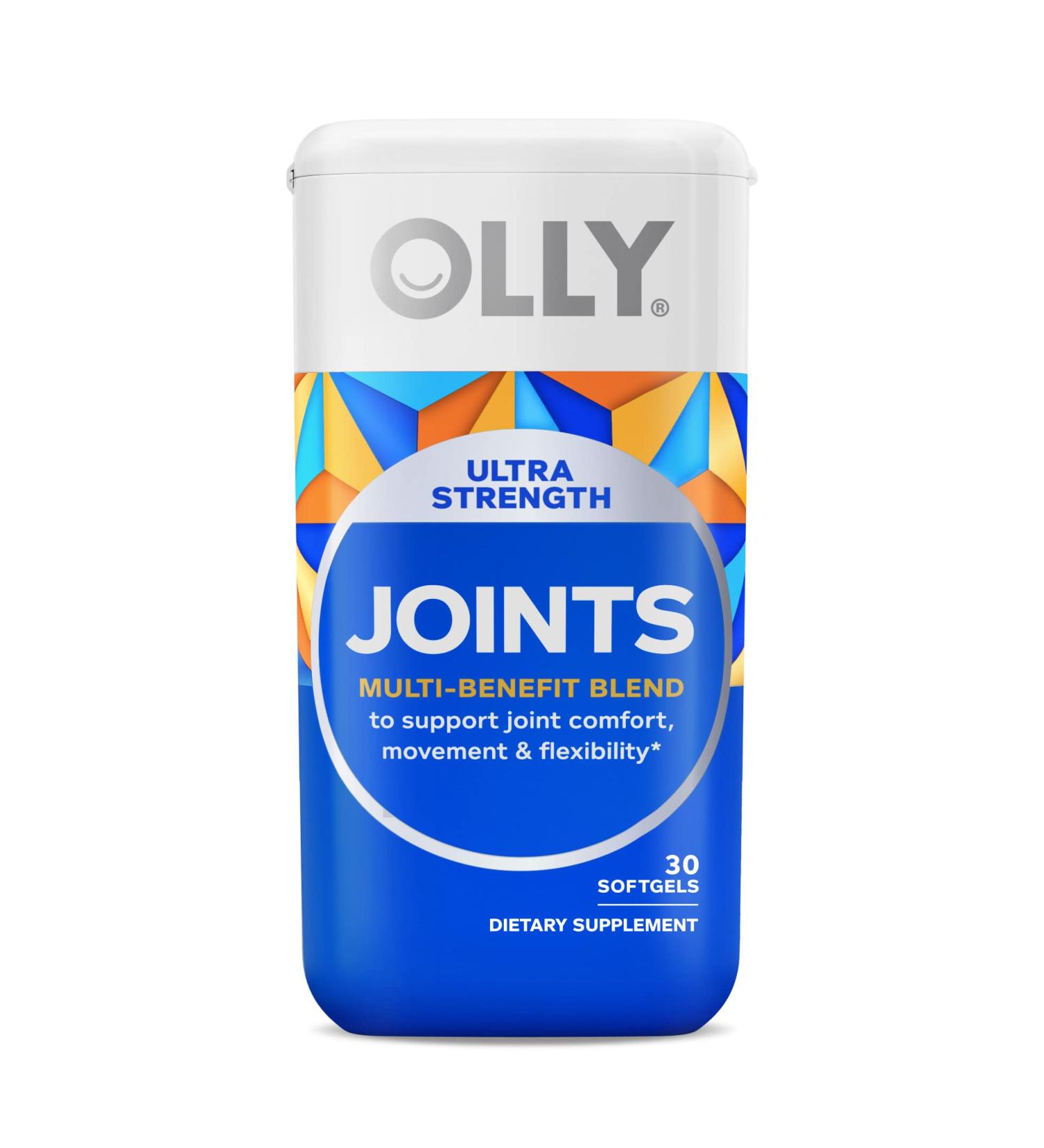 OLLY Ultra Strength Joint and Bone Support Softgels - Tumeric & Vitamin D - 30ct - Buy Online on GoSupps.com