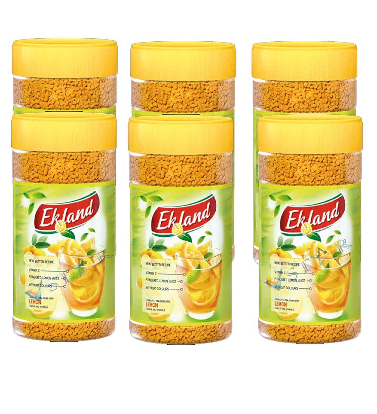 Ekoland Raspberry Multivitamin Lemon & Forest Fruit Flavoured Granulated Tea Drink 350g (6 Lemon) Lemon 6