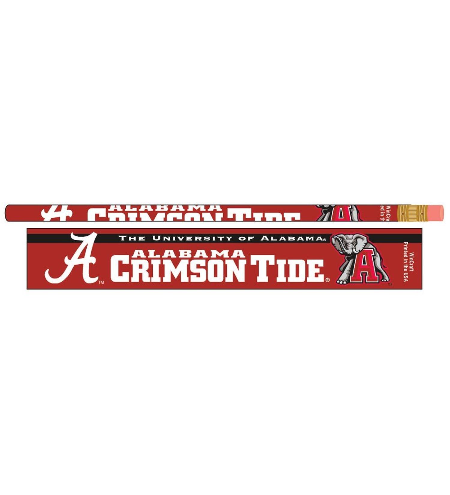 Alabama Crimson Tide Official NCAA Standard 7" Pencils by Wincraft