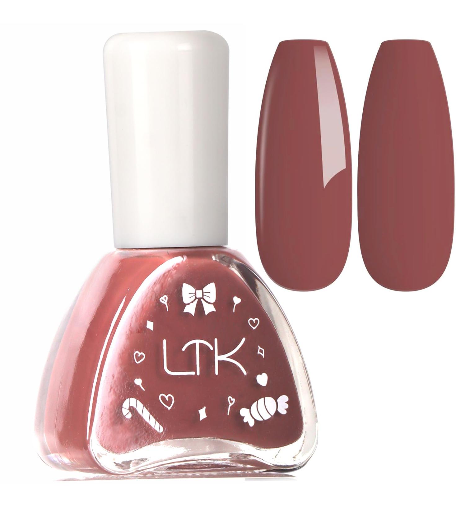 Brown Nail Polish - 60 Second Quick Dry Nail Polish - Long Lasting Oil Based Natural Nail Varnish - Breathable Vegan Nail Polish No Need Nail Lamp for DIY Nail Art Manicure at Home - Buy Online on GoSupps.com