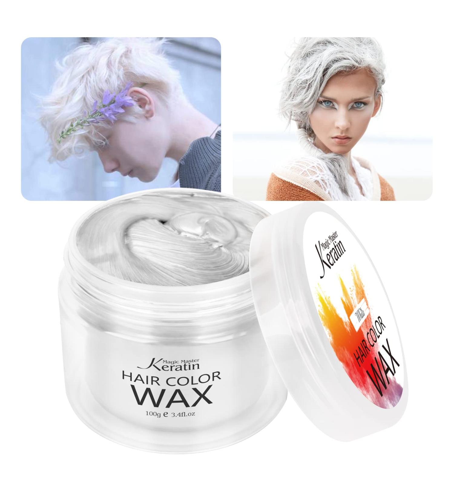 Magic Master Hair Color Wax - Temporary Keratin Styling for Men & Women | Instant White Tone for Parties Festivals & Cosplay - Buy Online on GoSupps.com