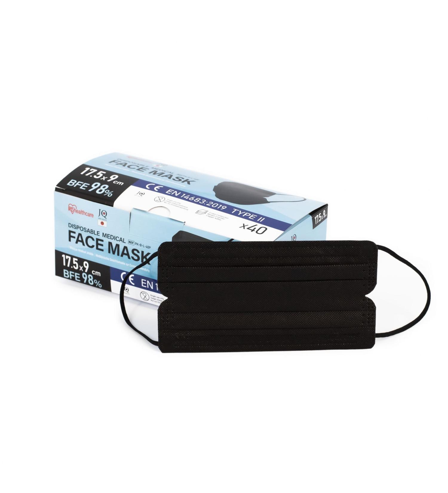 Buy Disposable Medical Masks PK-BL 40P Black - Set of 40 Pieces for International Shipping - Buy Online on GoSupps.com