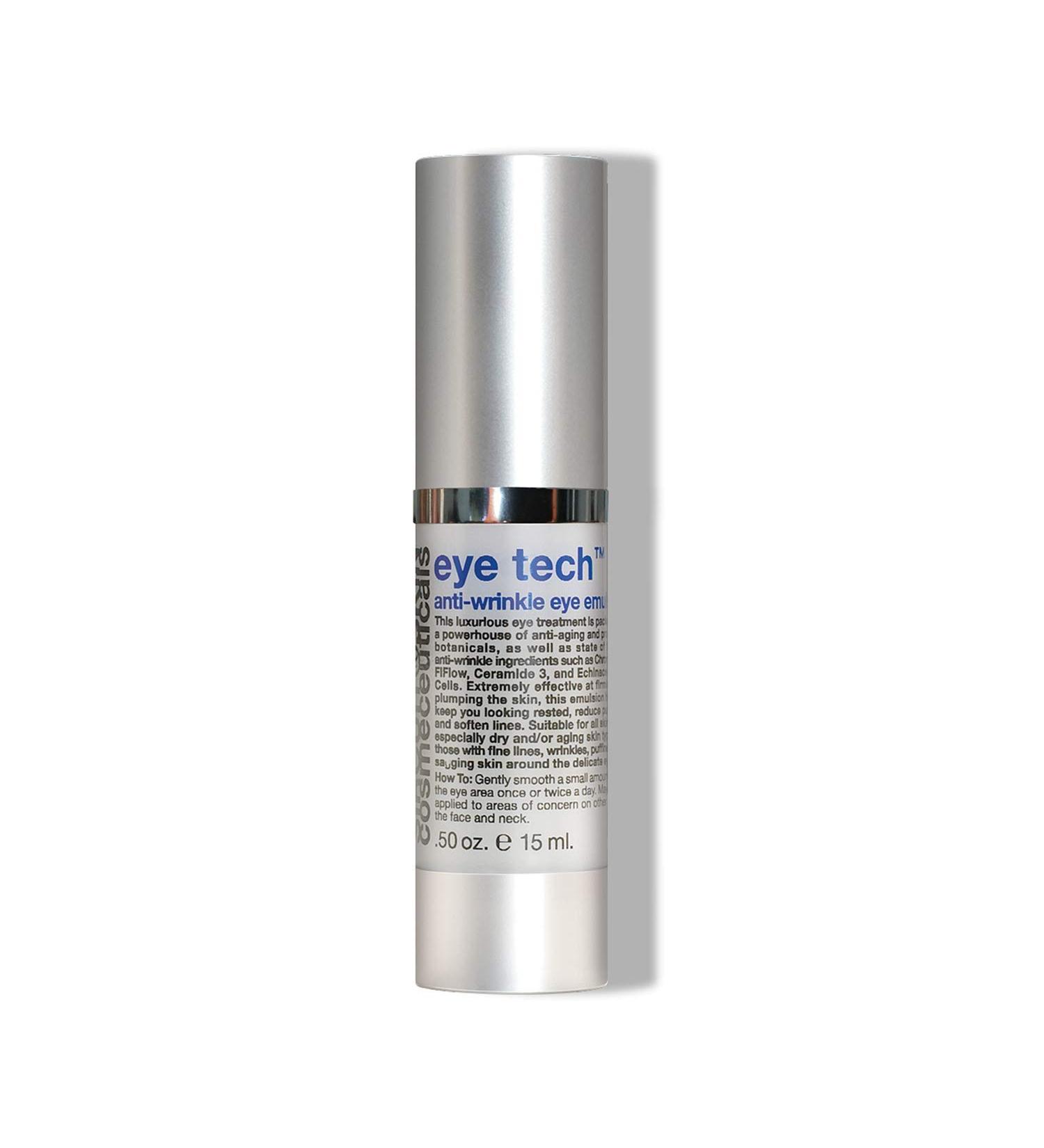 Sircuit Skin EYE TECH Anti-Wrinkle Eye Emulsion with Borage Oil, Echinacea Stem Cells, and Ceramide 3 - 0.5 oz Daily Moisturizing Eye Treatment - Buy Online on GoSupps.com