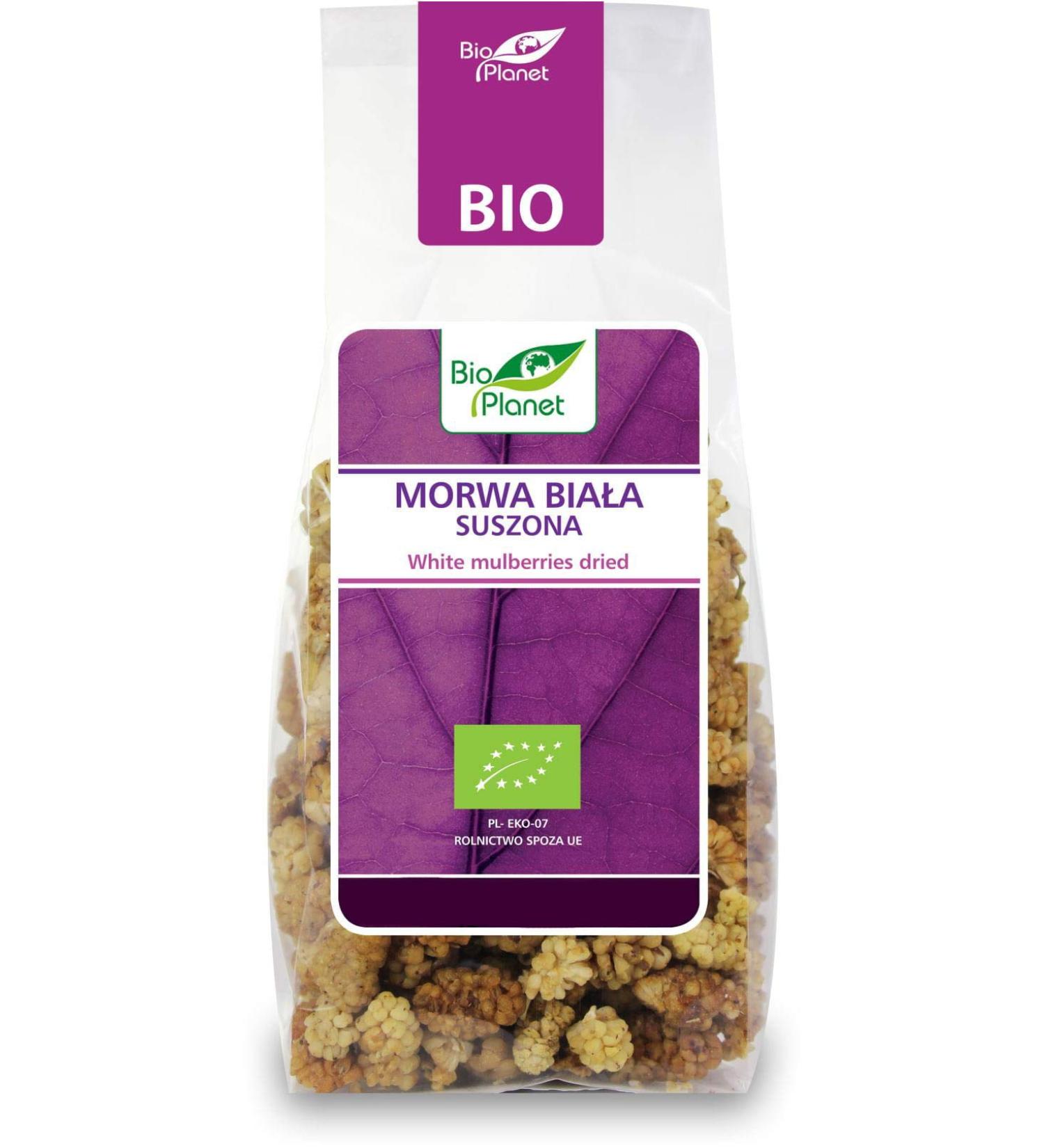 Organic dried white mulberry 100 g - BIO PLANET
