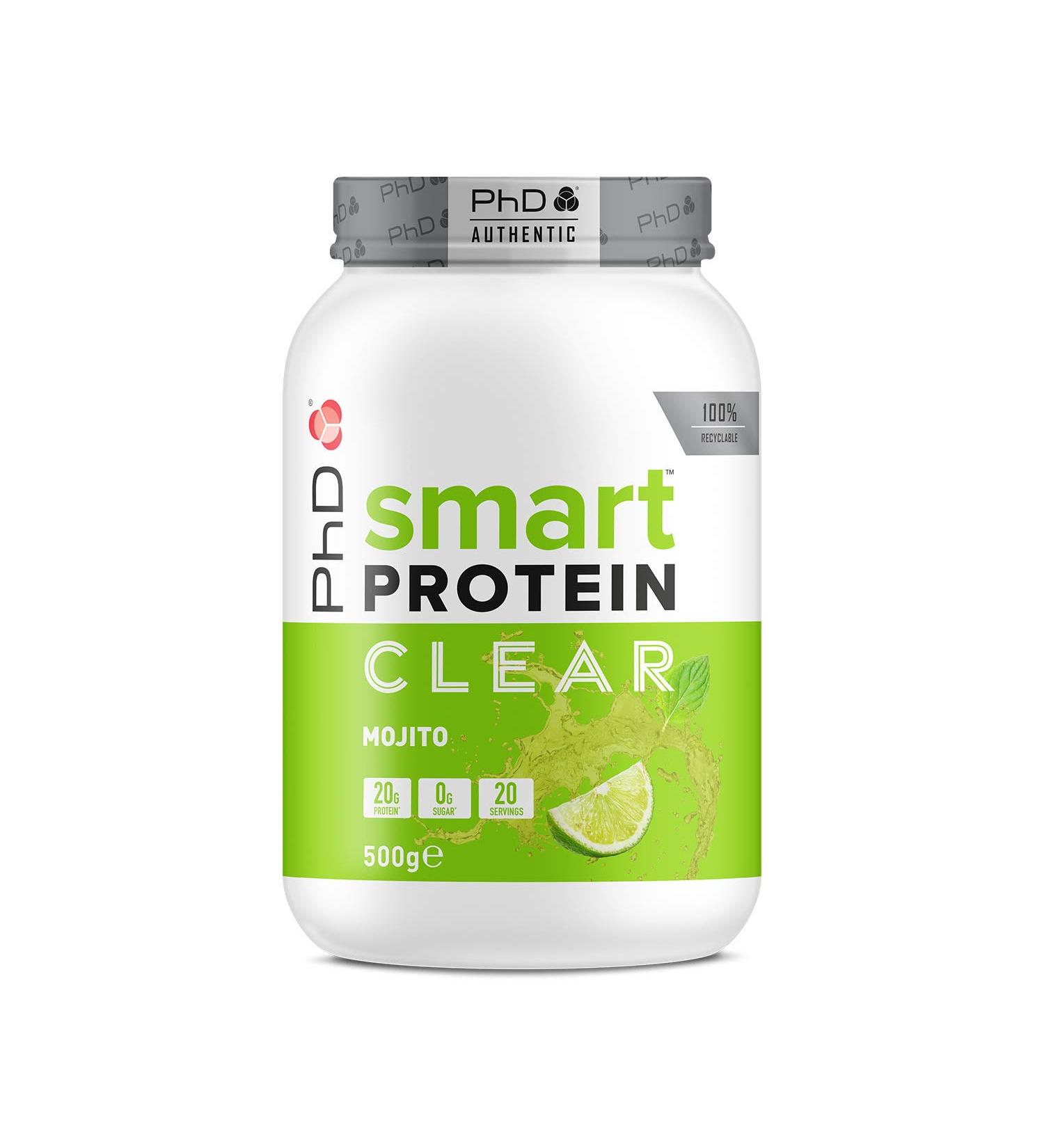 PhD Nutrition Smart Protein Clear Mojito Flavour - 20g Protein (20 Servings) - Buy Online on GoSupps.com