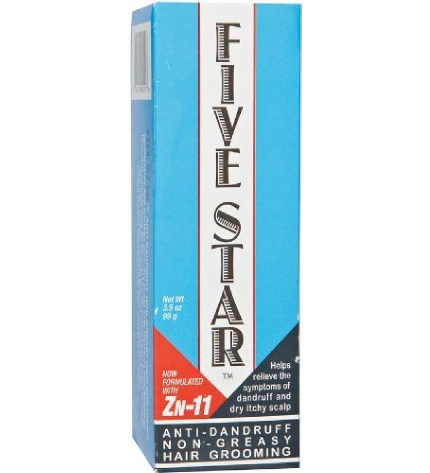 Sulfur8 Five Star Anti Dandruff Non Greasy Hair Grooming 3.5 oz (Pack of 10)