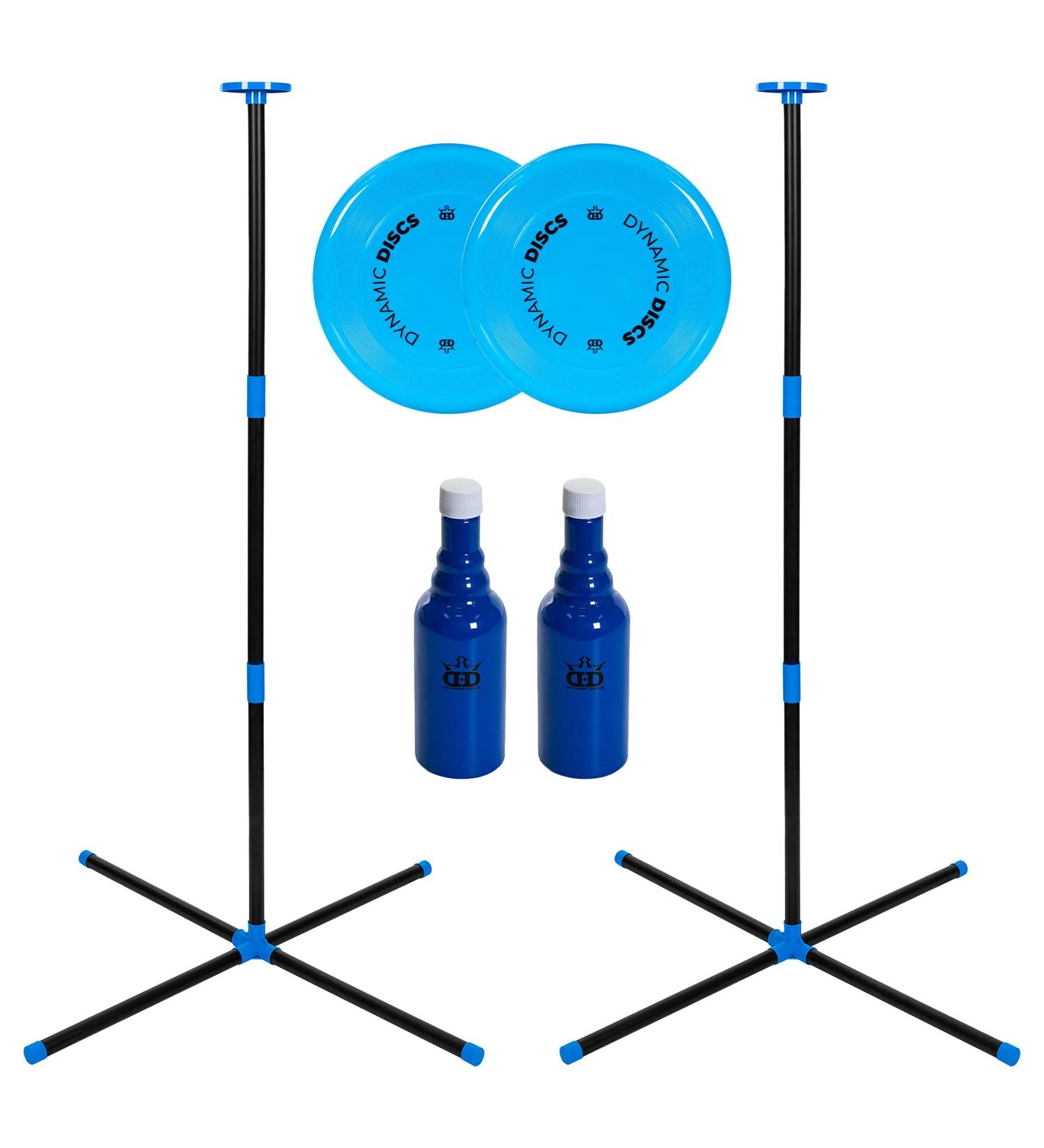 Dual Outdoor Frisbee Yard Game Set | Polish Horseshoes & Beersbee Combo | Fun for Adults and Family | Perfect for Beach, Backyard & Outdoor | Unbreakable Bottles Included - Buy Online on GoSupps.com
