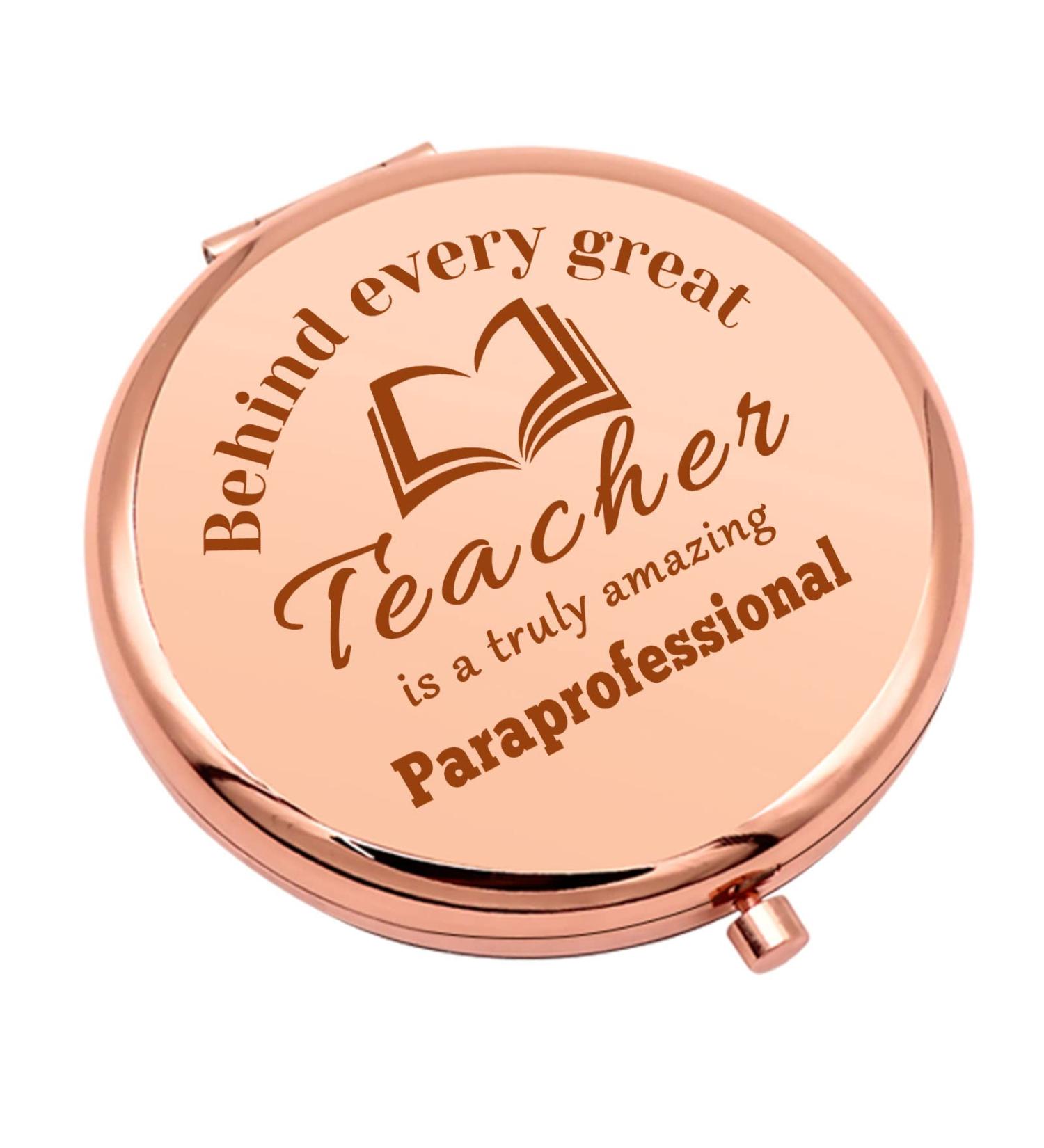 Paraeducator Appreciation Gift: Compact Makeup Mirror for Teacher Assistants - Retirement & Graduation Gift - Buy Online on GoSupps.com