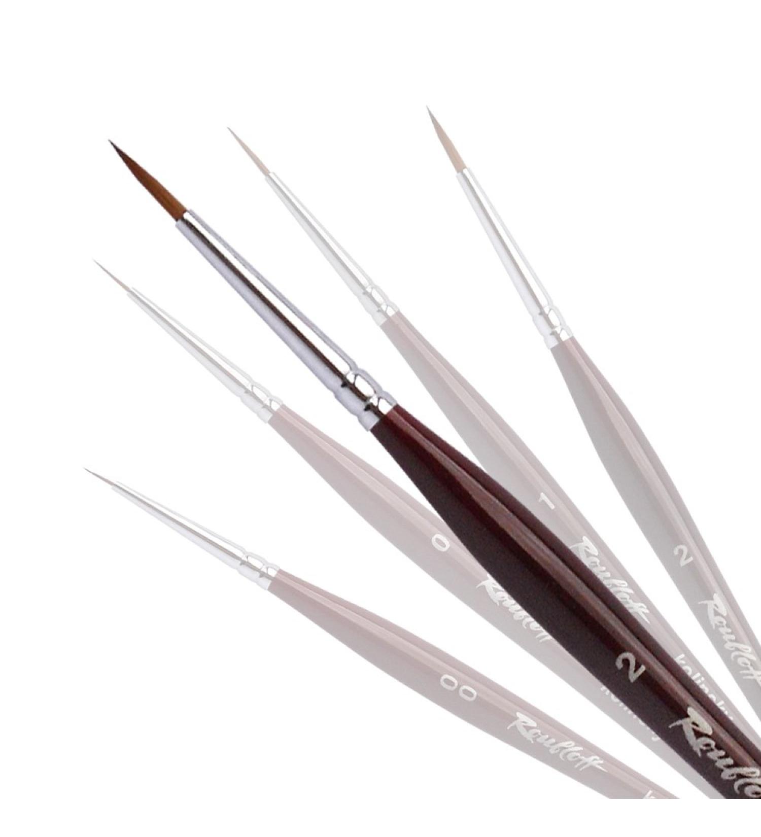 Fine Professional Kolinsky Nail Art Brush - Pointed Roubloff DK13R | Premium Nail Brush Set & Individual Sizes - International Shipping - Buy Online on GoSupps.com