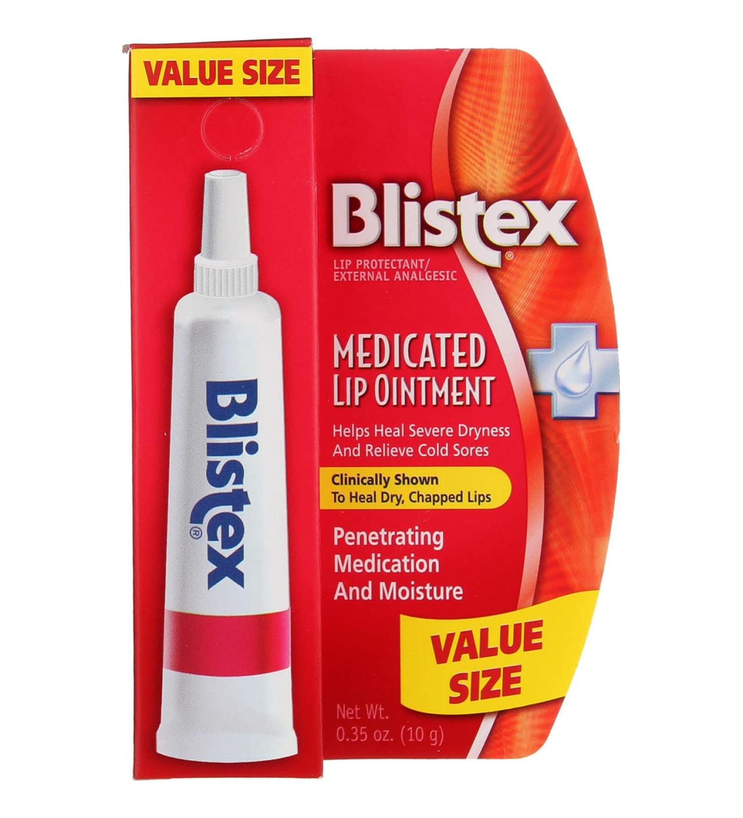 Blistex Medicated Lip Ointment 0.35 oz - Relief for Dry, Chapped Lips - Buy Online on GoSupps.com