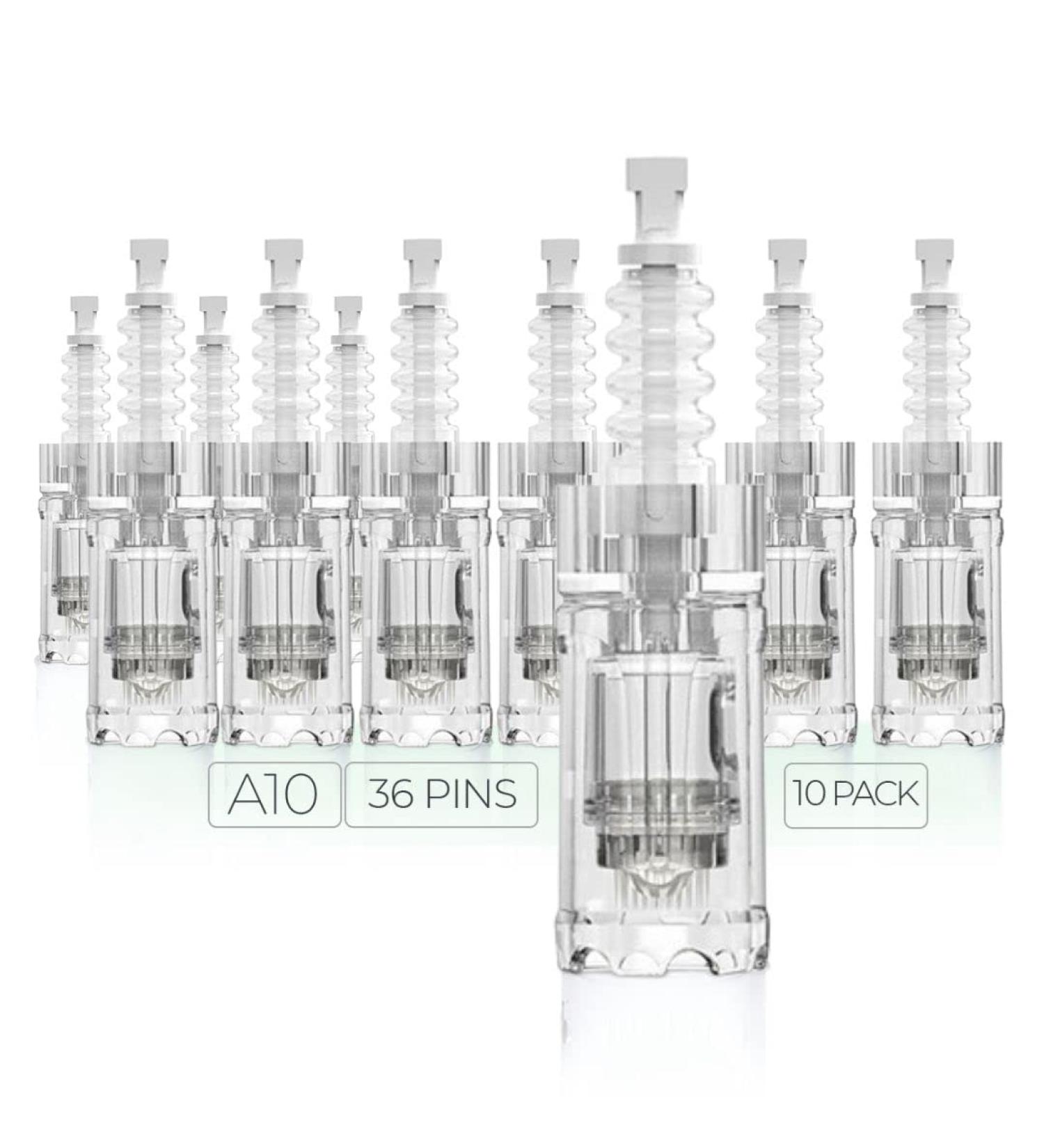 Dr. Pen Ultima A10 Replacement Cartridges - 10 Pack - 0.25mm 36 Pins Bayonet Slot - Disposable Parts - Buy Online on GoSupps.com