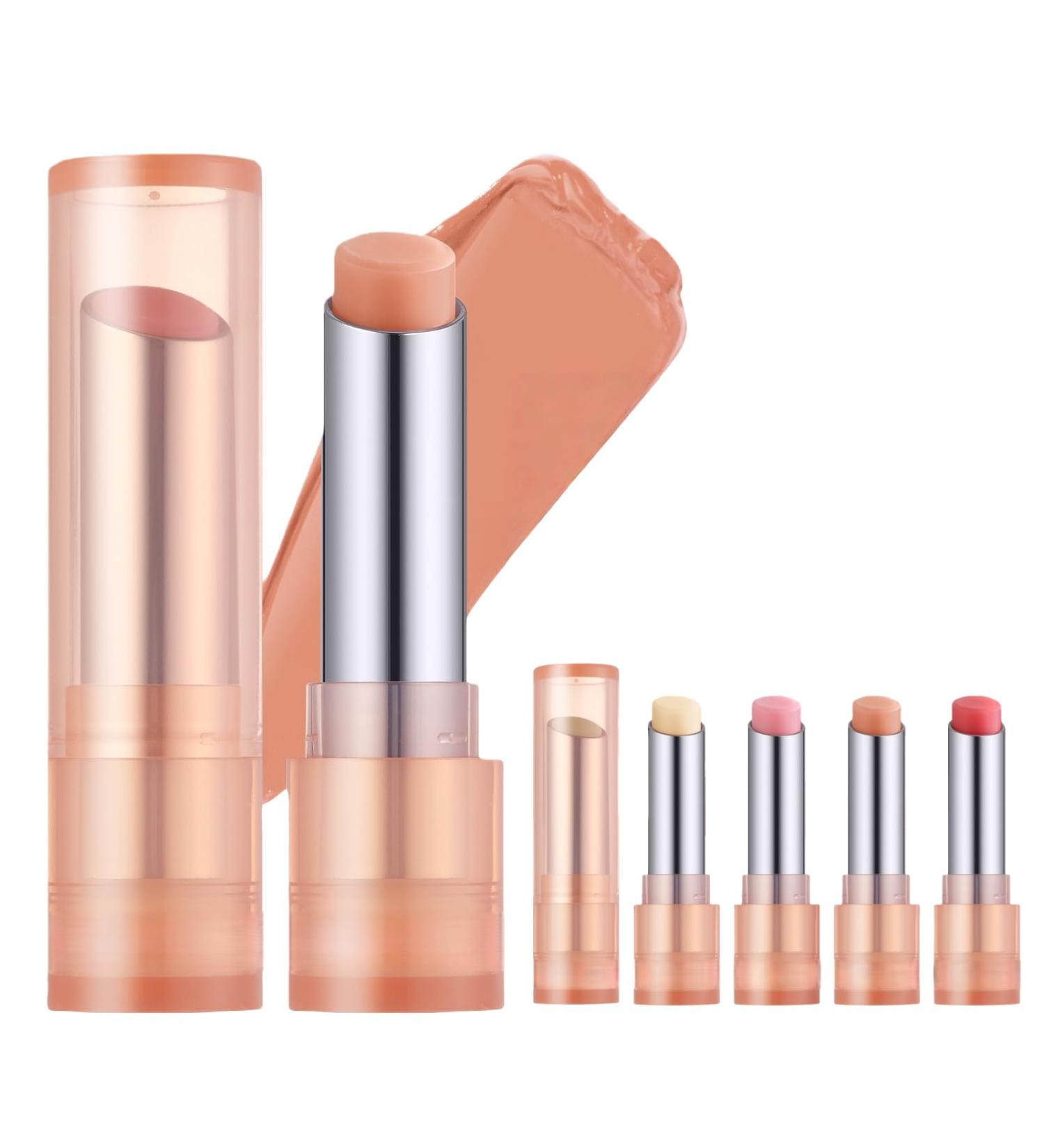 Glow Lip Balm with Natural Plant Extracts & Vitamin E - 24H Long-Lasting Hydration for Dry Chapped Lips - Non-Sticky High-Shine Formula with Fruity Scent - 4 Colors Available (3#) - Buy Online on GoSupps.com