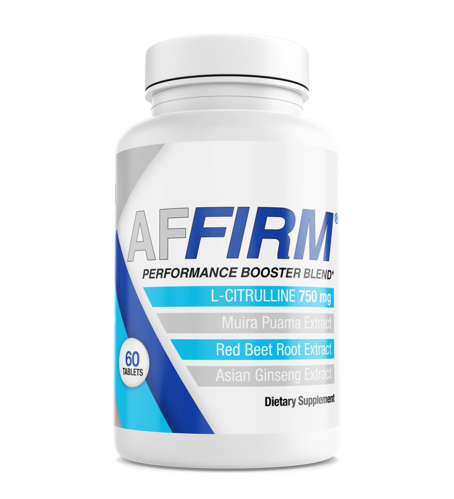 Affirm Science L-Citrulline Dietary Supplement 750mg 60 Tablets | Circulation and Male Performance | Created by Dr. Judson Brandeis - Buy Online on GoSupps.com