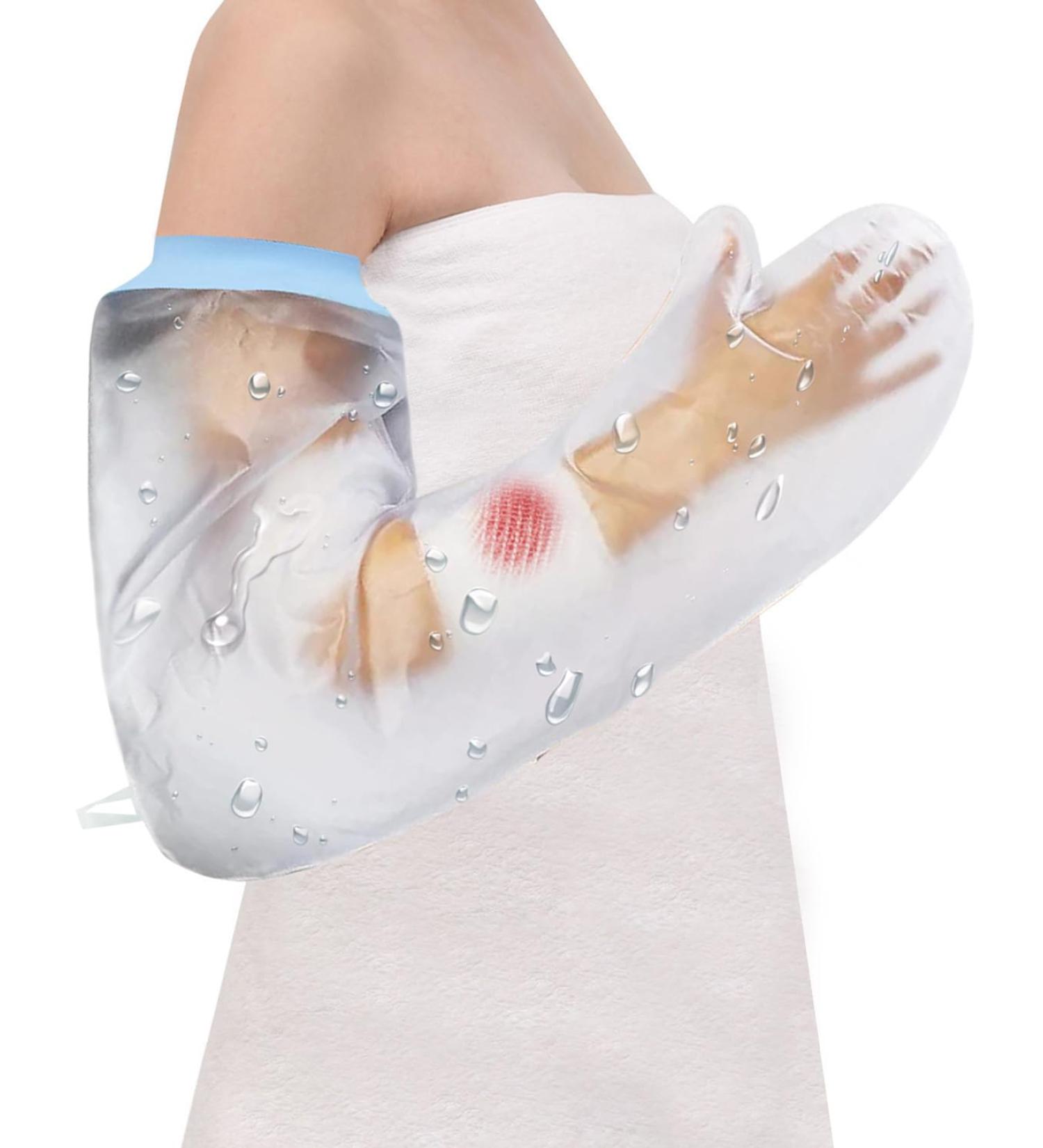 CureSquad Arm Cast Waterproof Cover - Shower and Swimming Arm Cast Protector - Buy Online on GoSupps.com