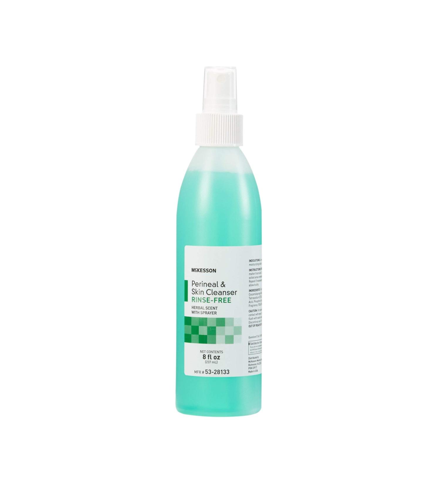 McKesson Perineal Skin Cleanser 8 oz - Rinse-Free, Herbal Scent | 1 Count - Buy Online on GoSupps.com