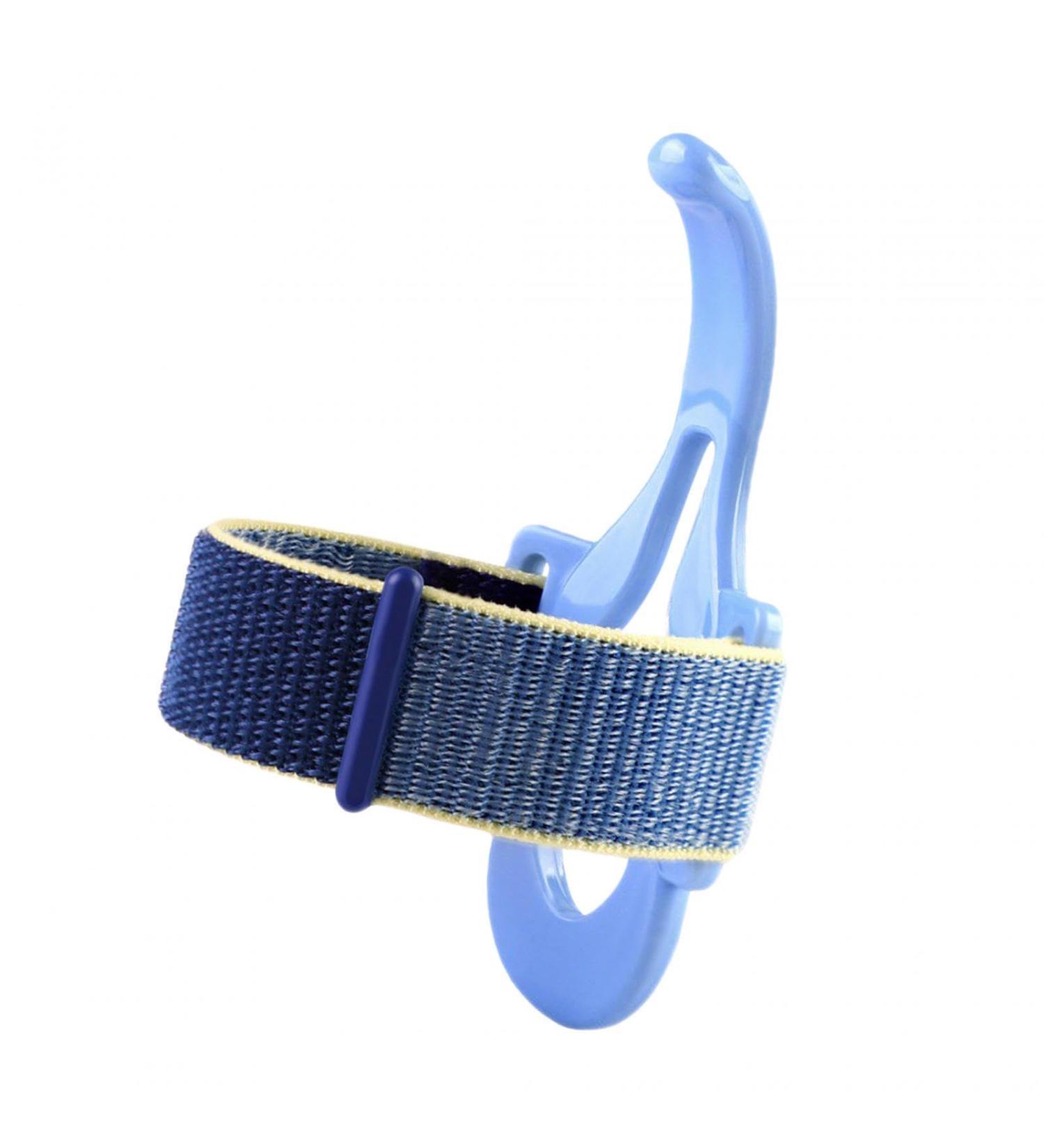 Perfeclan Pencil Grip - Anti-Hook Manner Corrector - Comfortable Writing Aid - Blue Nylon Band for Enhanced Grip - Buy Online on GoSupps.com