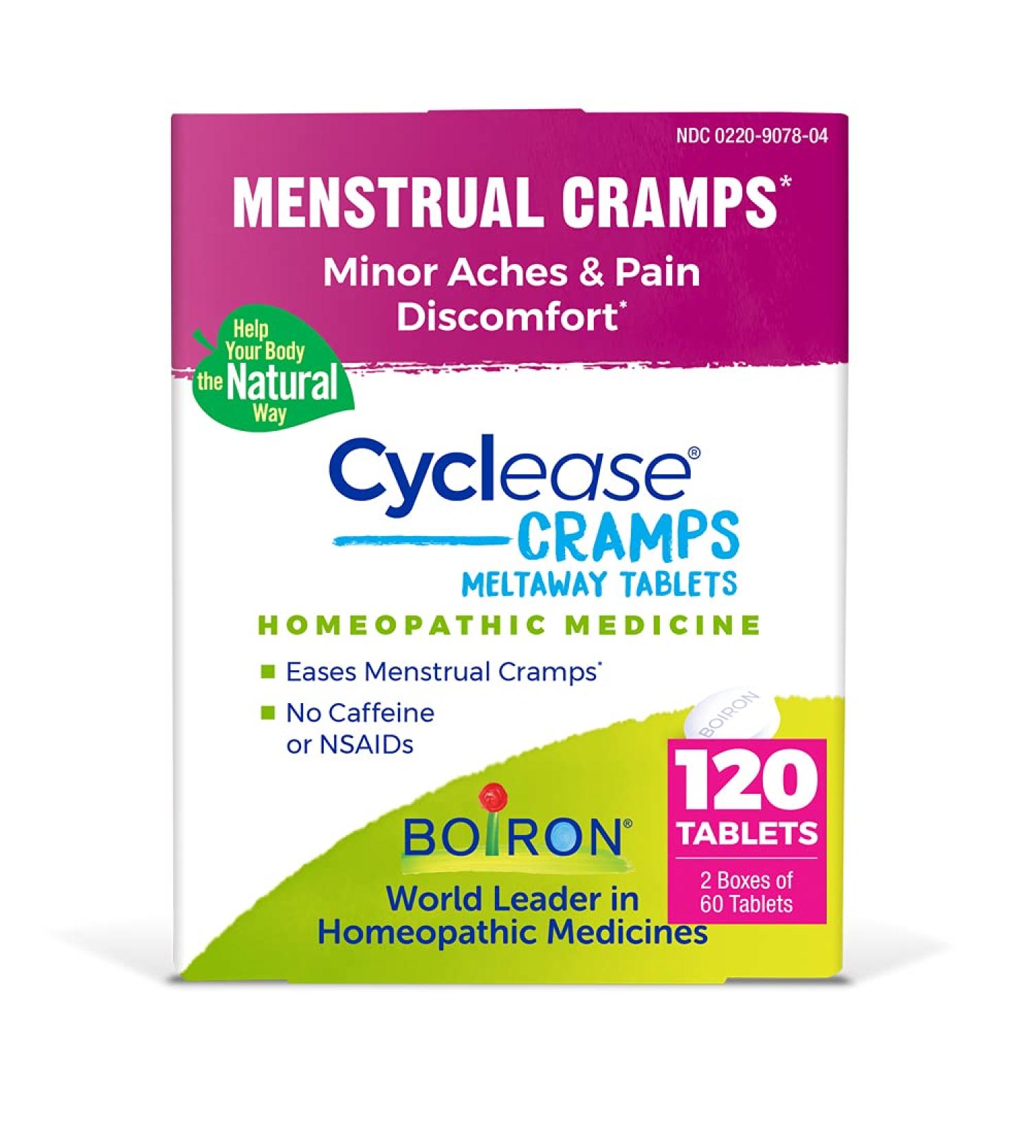 Buy Boiron Cyclease Cramp Twin Pack - 120 Tablets for Menstrual Relief | Fast International Shipping - Buy Online on GoSupps.com