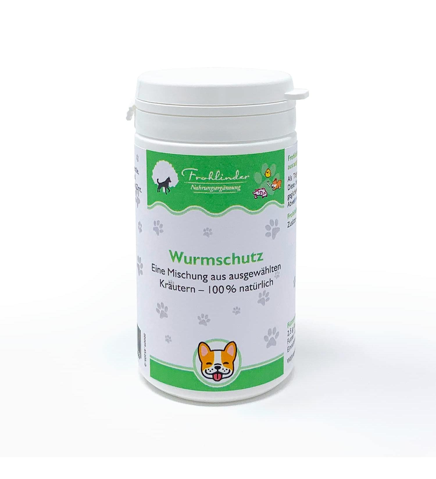 Worm Protection for Dogs | Frohlinder Dietary Supplement | Strengthen Intestinal Health | 25g - Shop Now! - Buy Online on GoSupps.com