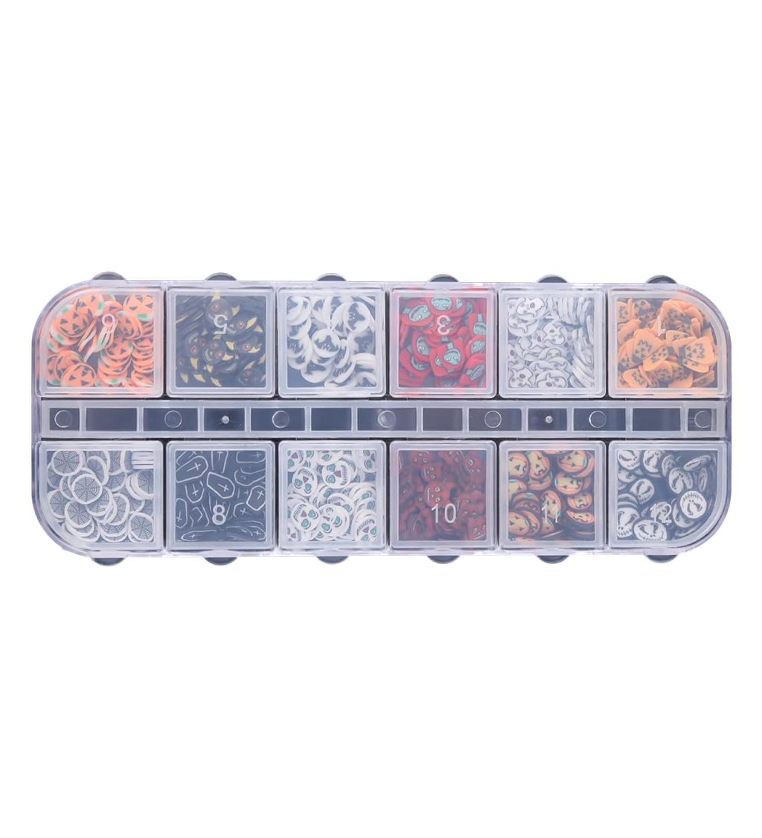 12 Grids Crystal Acrylic Nail Art for Women DIY Nail Accessories Supplies - Buy Online on GoSupps.com