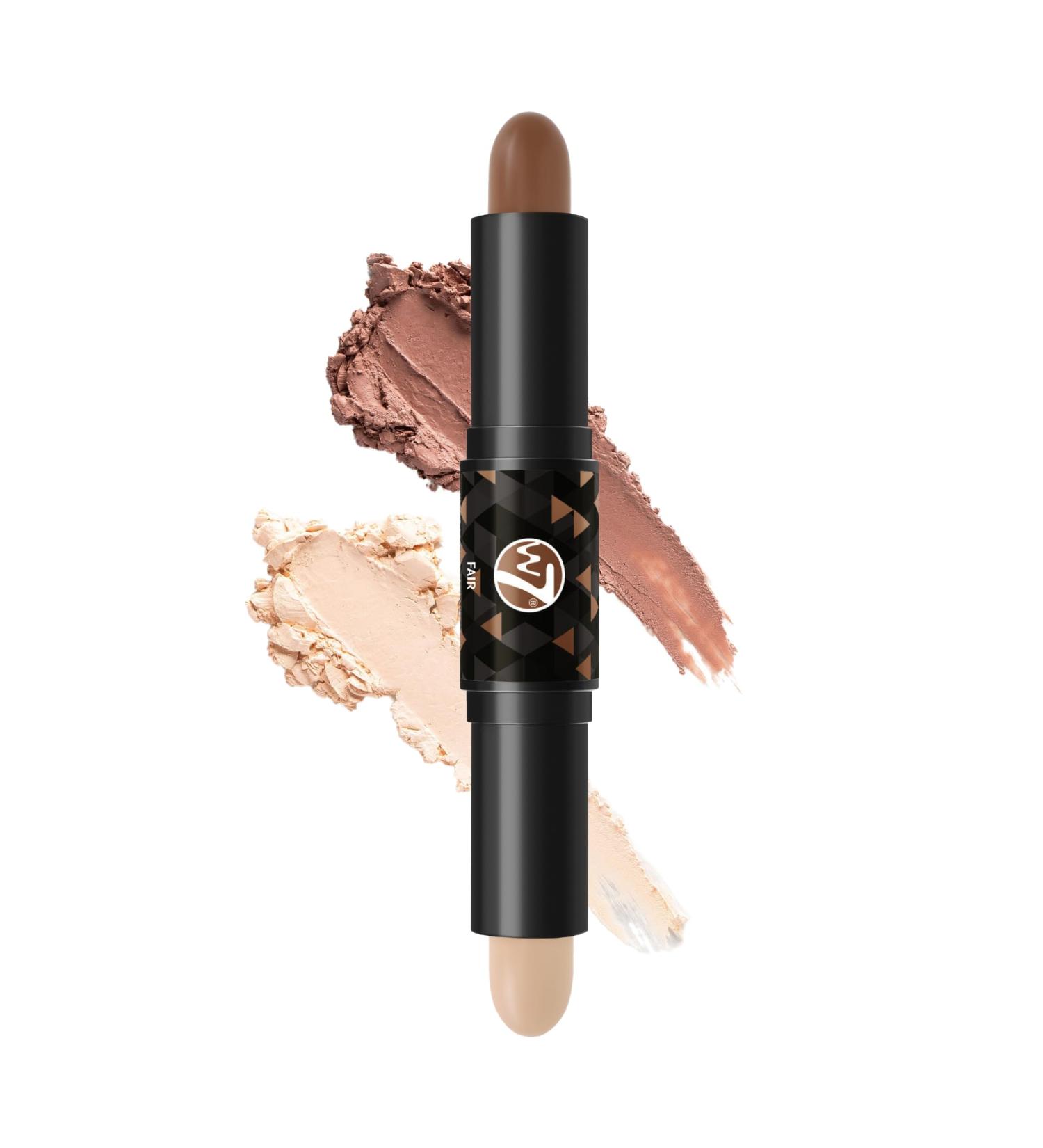 W7 Contour Stick - Double-Ended Creamy Contour & Highlight Makeup - Bronze Shape & Define Skin - Fair Fair 1 count (Pack of 1) - Buy Online on GoSupps.com