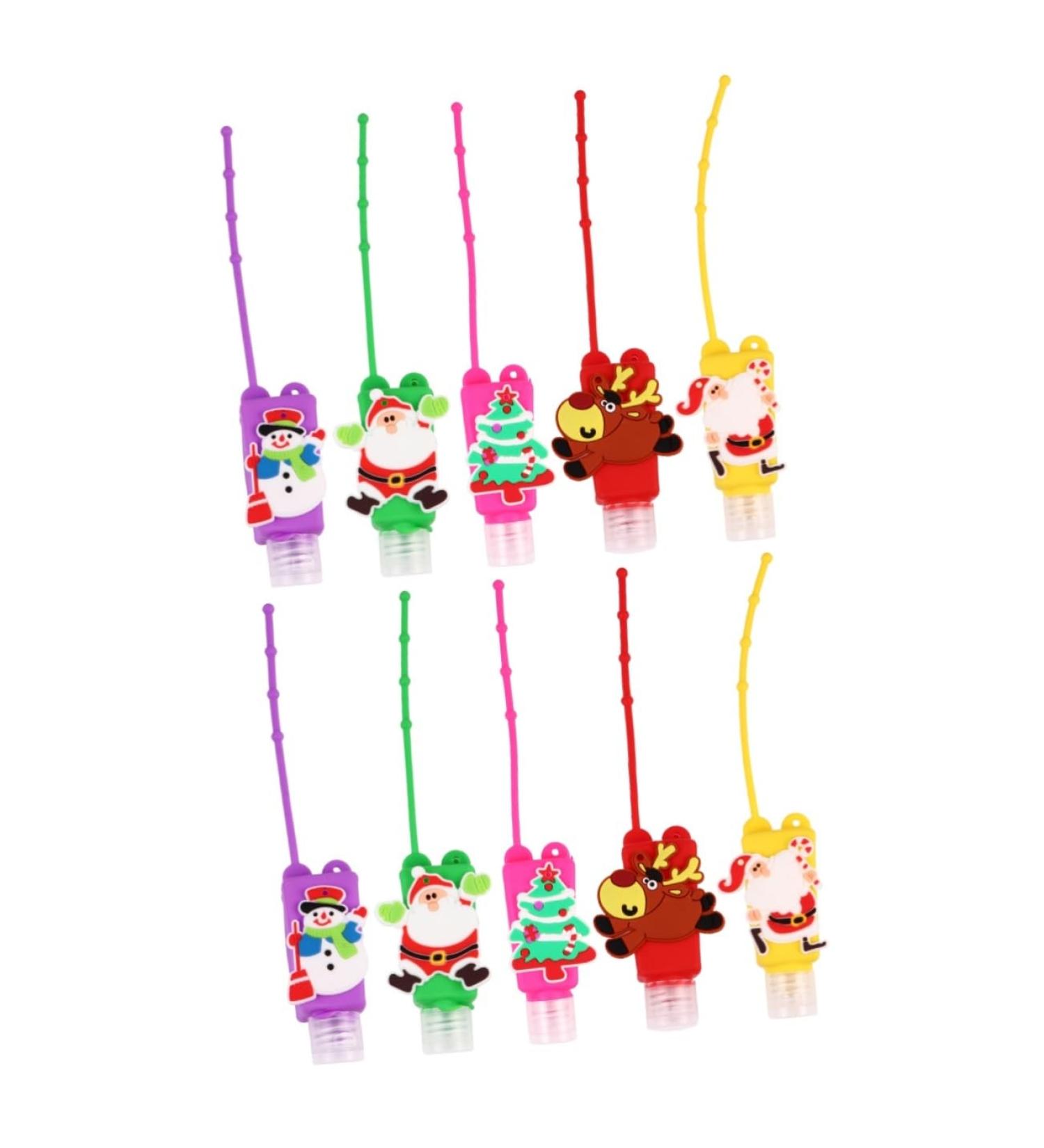 Abaodam 20 Pcs Christmas Silicone Bottle Cover Travel Bottles Cases for 30ml Liquid Soap Elk Toiletries - Buy Online on GoSupps.com