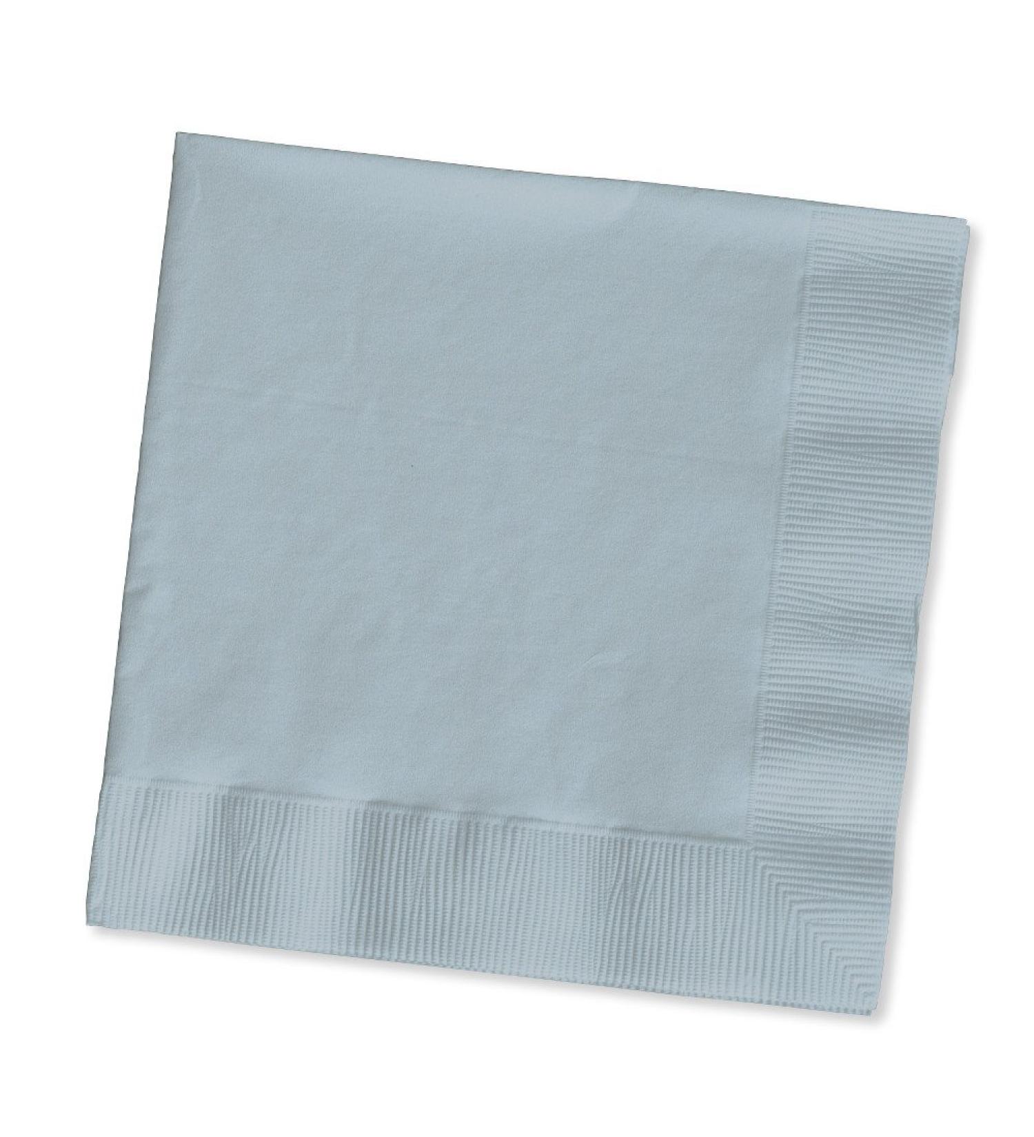 Creative Converting Touch of Color 2-Ply 50 Count Paper Beverage Napkins, Shimmering Silver One Size Beverage Napkin Shimmering Silver