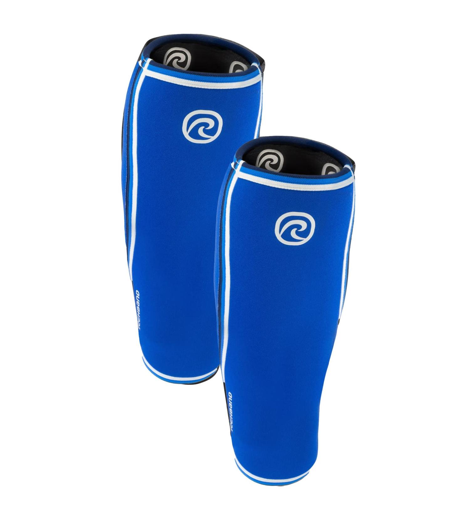 Rehband Neoprene Calf Bandage - 1 Pair Compression Support for Deadlifts & Shin Protection - S Blue - Buy Online on GoSupps.com