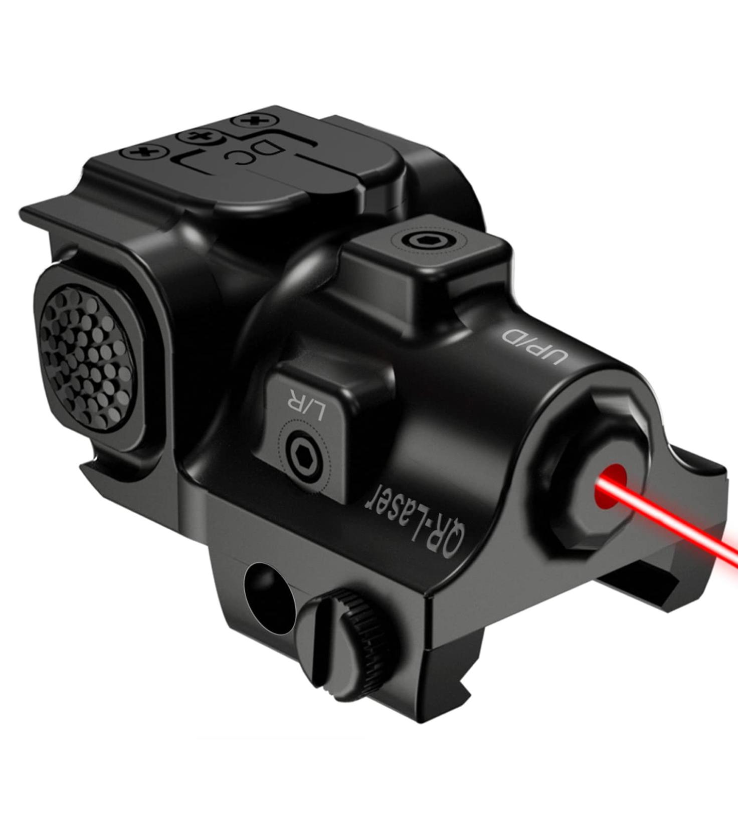 QR-Laser Green/Red/Blue Tactical Laser Sight | Rechargeable Compact Low Profile Beam with Strobe Function | Upgraded Version for Picatinny Weaver Rail - Buy Online on GoSupps.com