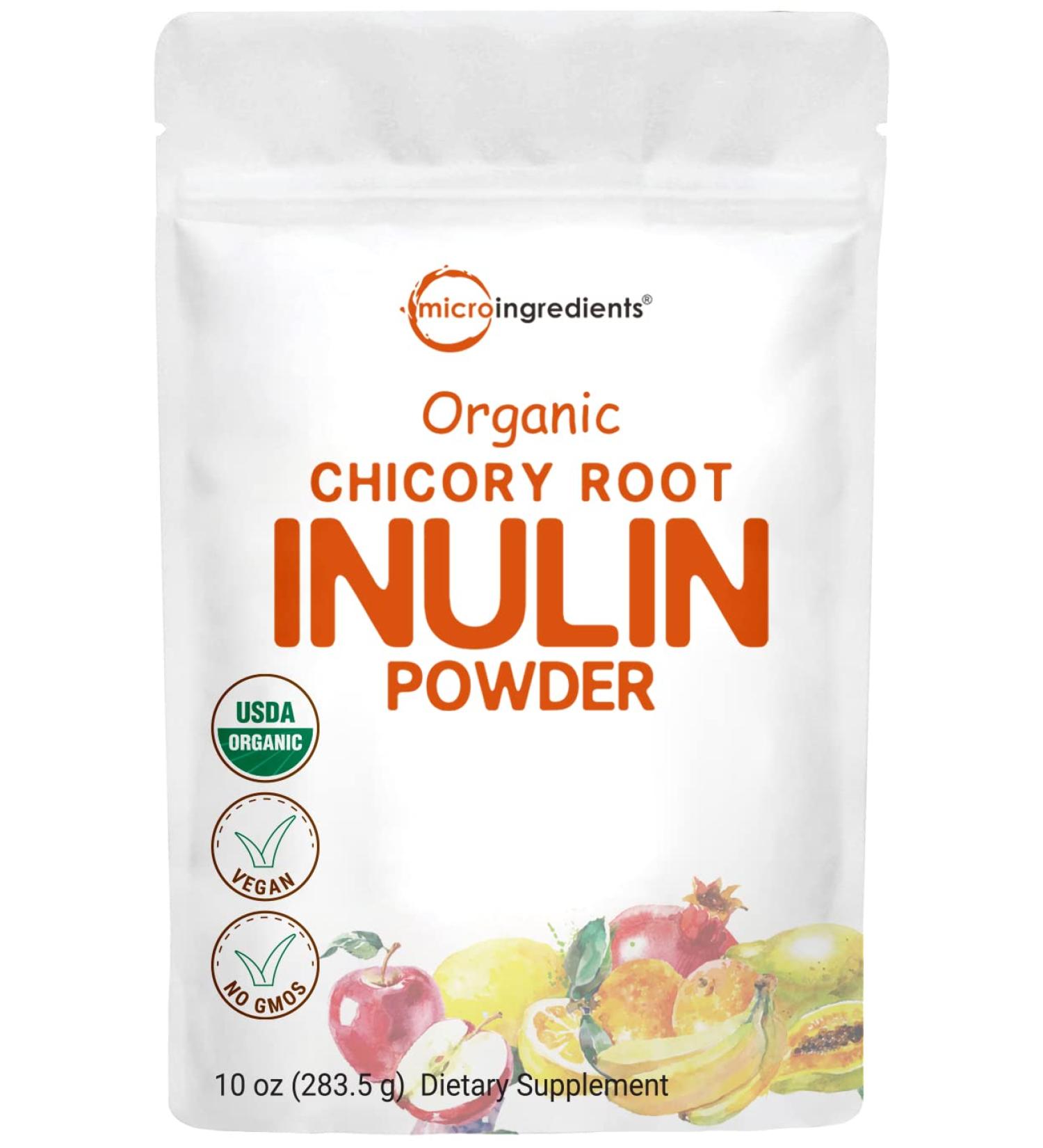 Organic Daily Prebiotic Dietary Fiber Supplement Powder  (Inulin Fiber from Chicory Root)  10 Ounce  Highly Promote Intestinal Colon  Gut Health and Digestive Function  Vegan Friendly 10 Ounce (Pack of 1) - Buy Online on GoSupps.com