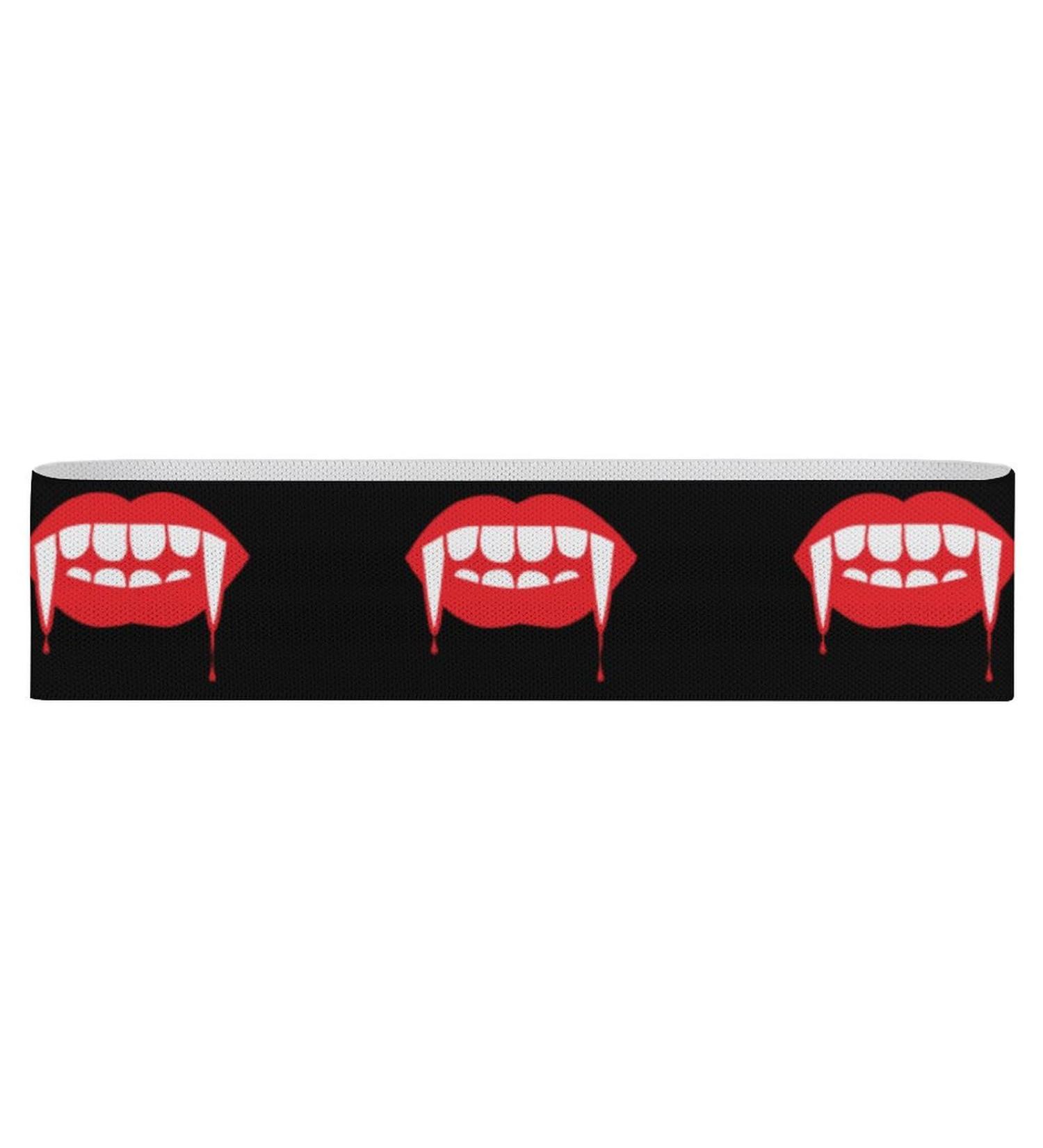Shop Zombie Teeth Lips Yoga Workout Bands | Comfort Booty Resistance Straps for Physical Therapy & Fitness - Buy Online on GoSupps.com