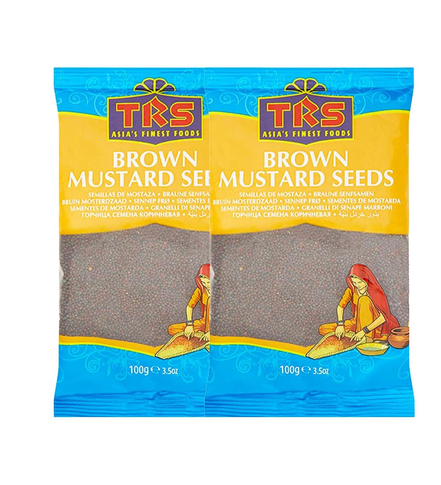 TRS Mustard Seeds | 100G | Mustard Seeds for Cooking |Perfect for Pickling and Spice Blends |Gluten Friendly | Non-GMO | Vegan | Indian Origin (Pack of 2) - Buy Online on GoSupps.com