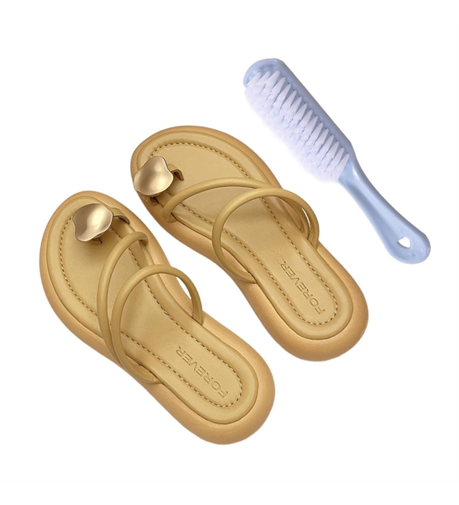 Bunion Correction Sandals for Women | Comfy Non-Slip Open Toe Shoes for Plantar Fasciitis | Summer Hiking & Beach Sandals - Size 7.5 Yellow - Buy Online on GoSupps.com