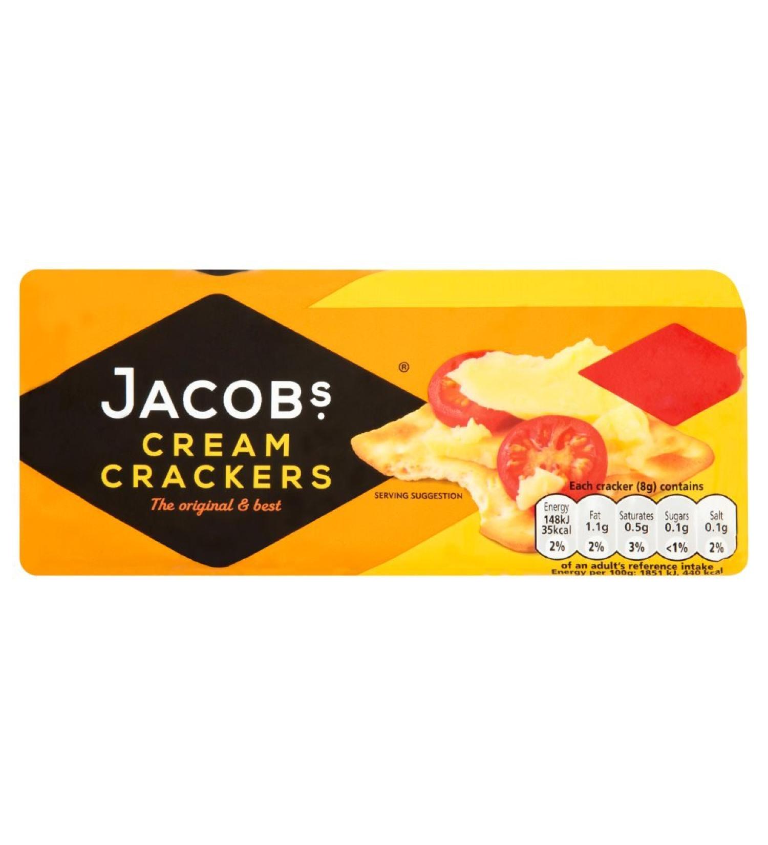 Jacobs Cream Crackers 200g Pack of 12