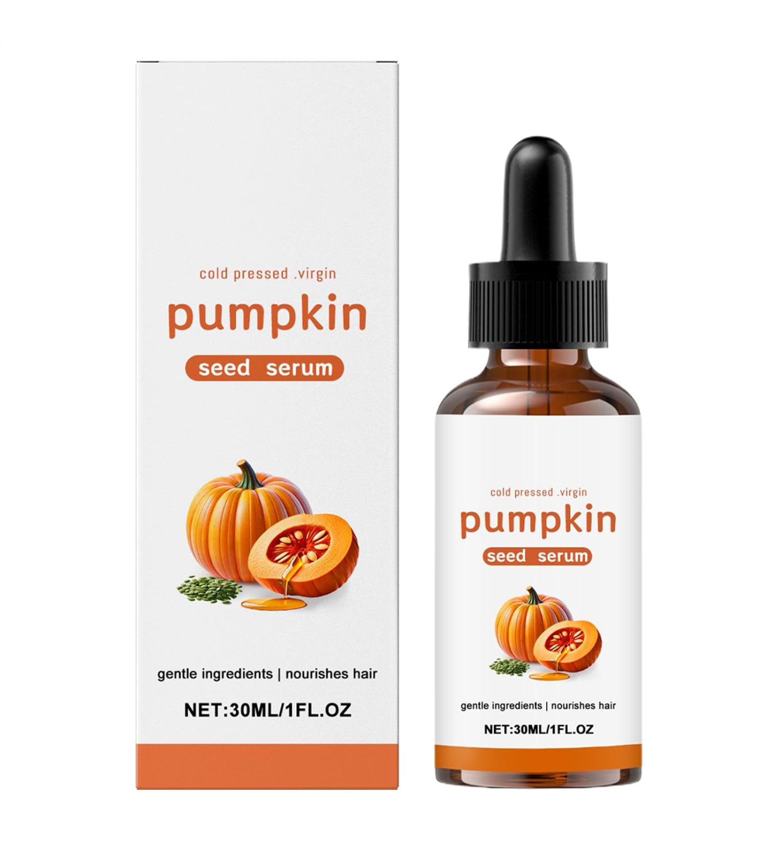 Pumpkin Oil Hair Growth Oil Scalp Care Liquid Drops Promotes Thickness and Nourishment Portable Convenient Packaging 30ml for Damaged Hair Travel and Home Use - Buy Online on GoSupps.com