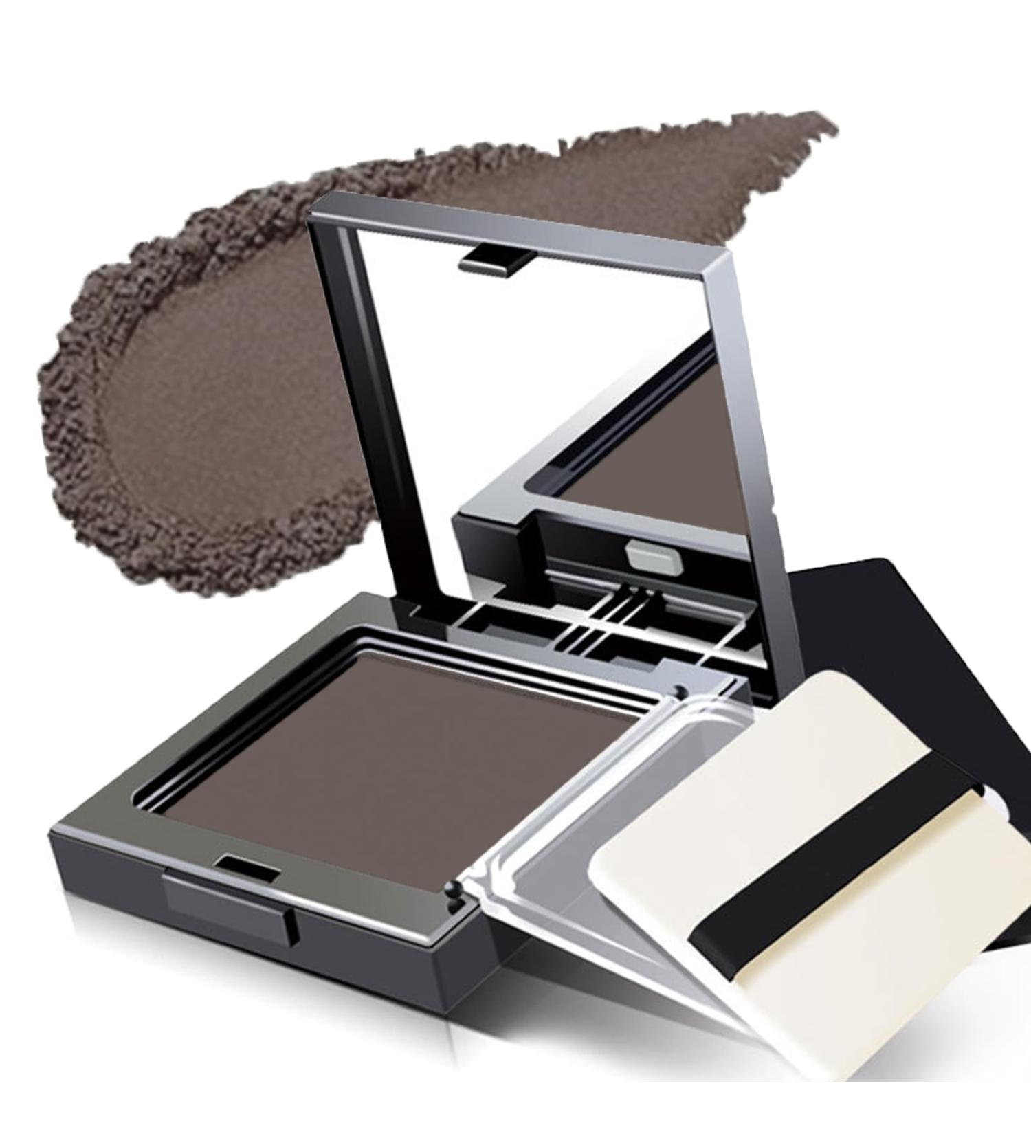 Instant Hairline Shadow Powder - Quick Cover Grey Hair Root Concealer for Hair Regrowth - Windproof & Sweatproof Hair Touch-Up - Long Lasting with Mirror & Puff (Grey) - Buy Online on GoSupps.com