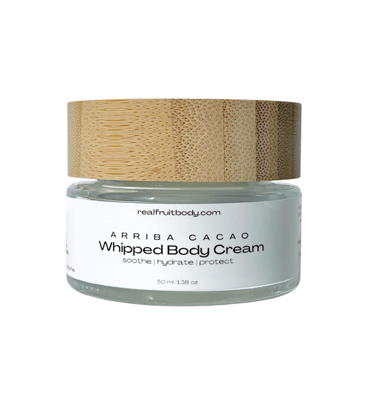 Real Fruit Body Arriba Cacao Whipped Body Cream - 100% Pure and Natural Leaping Bunny Certified Vegan - 1.38 Ounce | 50 ml 1.38 Ounce (Pack of 1) - Buy Online on GoSupps.com