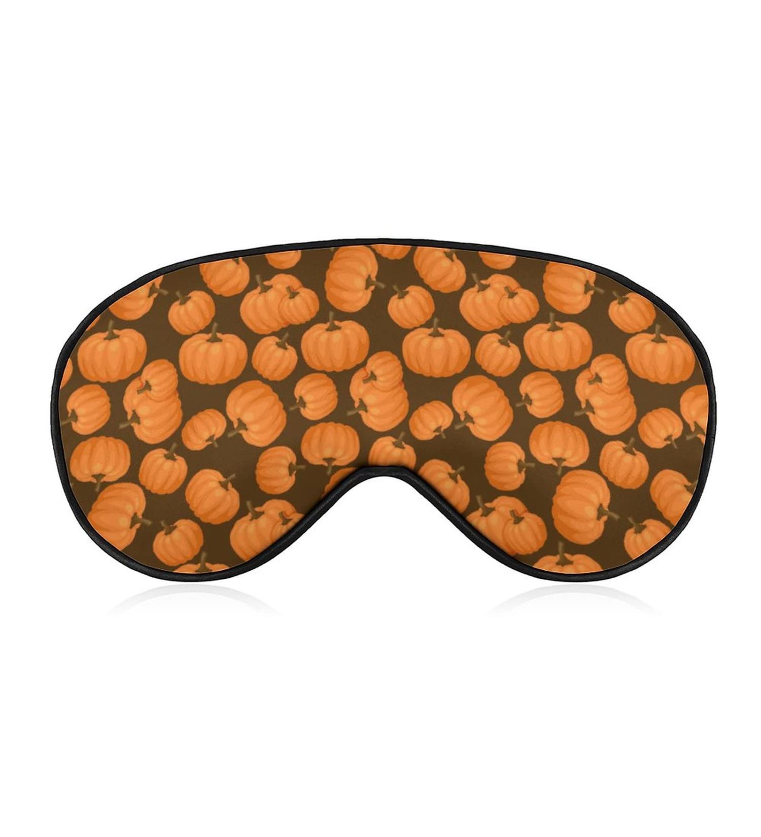 Buy Fresh Ripe Pumpkins Sleep Mask for Women | Adjustable Eye Shades & Elastic Strap - Perfect for Sleep & Relaxation - Buy Online on GoSupps.com