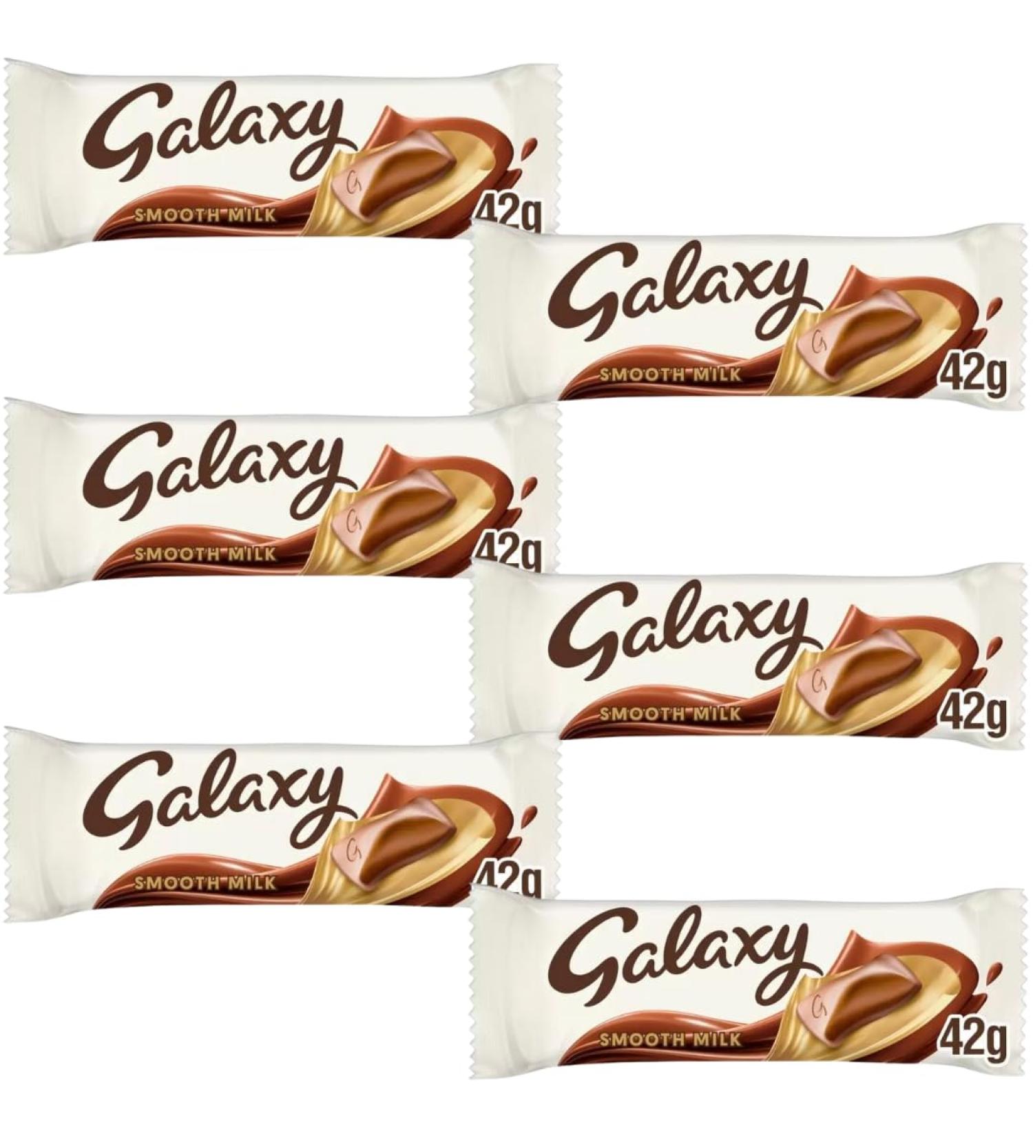 Milk Chocolate Bundle With Galaxy Smooth Milk Chocolate Bar 42g (6 Pack)