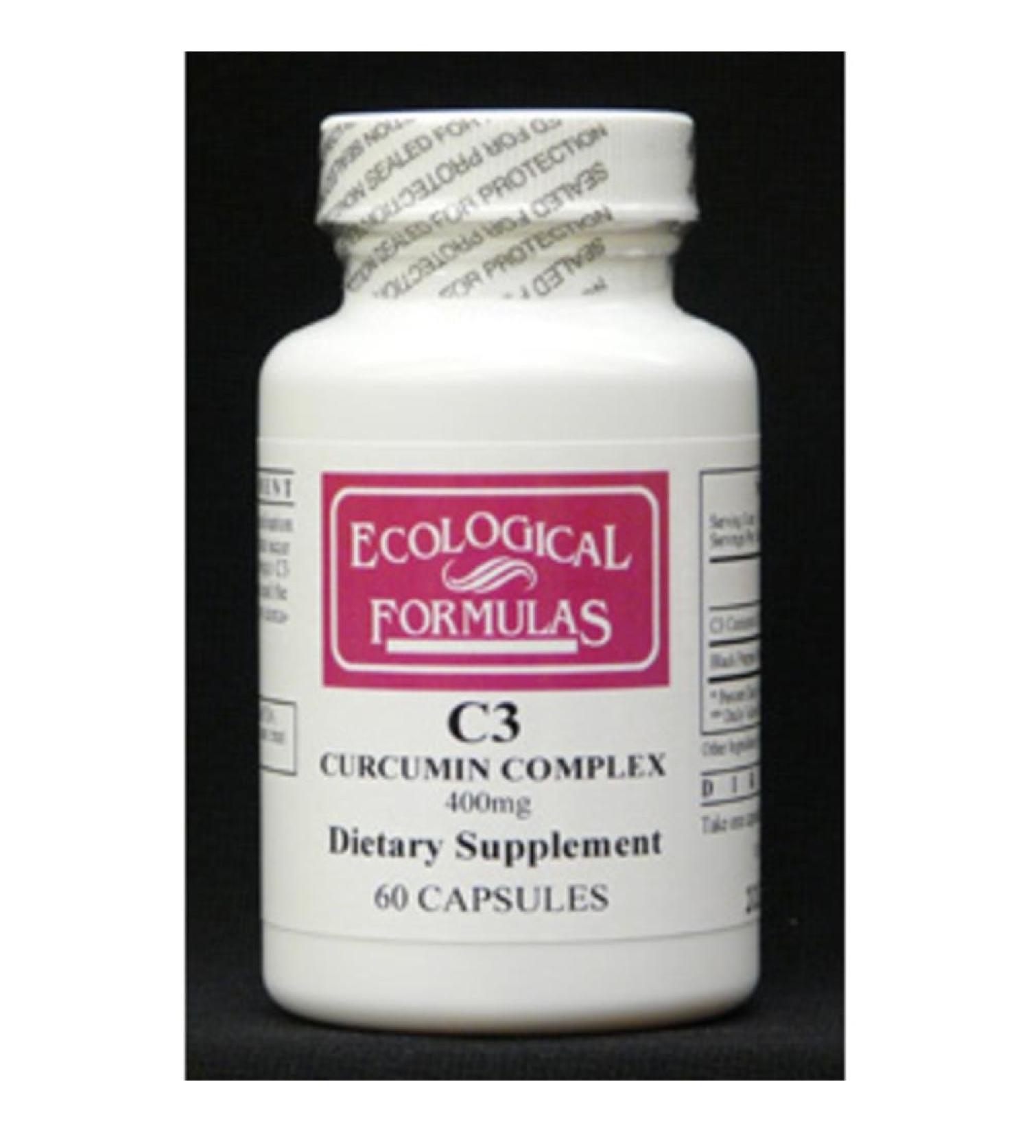 Ecological Formulas C3 Curcumin Complex 400 mg 60 Capsules