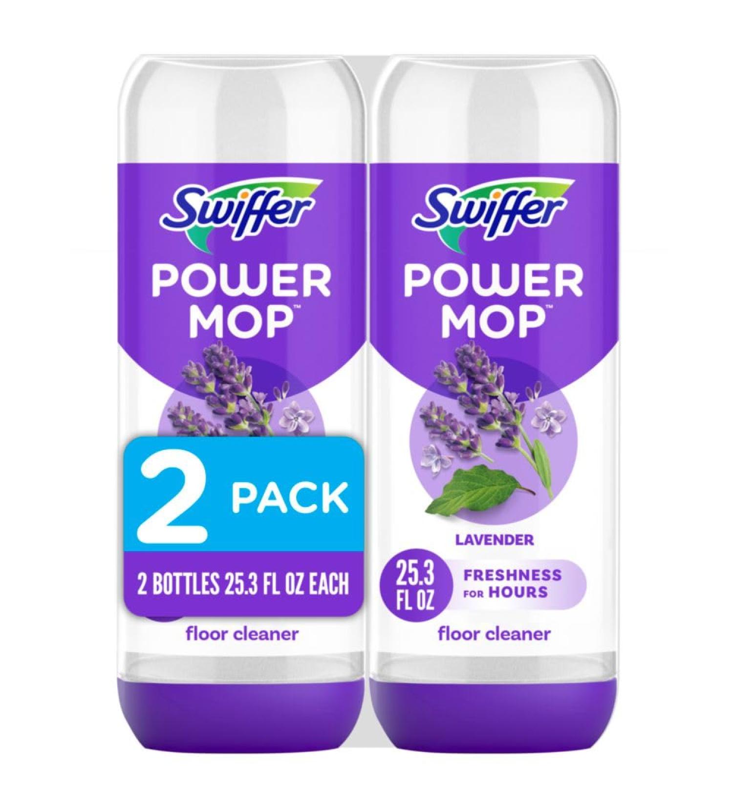 Swiffer PowerMop Floor Cleaning Solution with Lavender Scent .75L 2 Pack - Buy Online on GoSupps.com